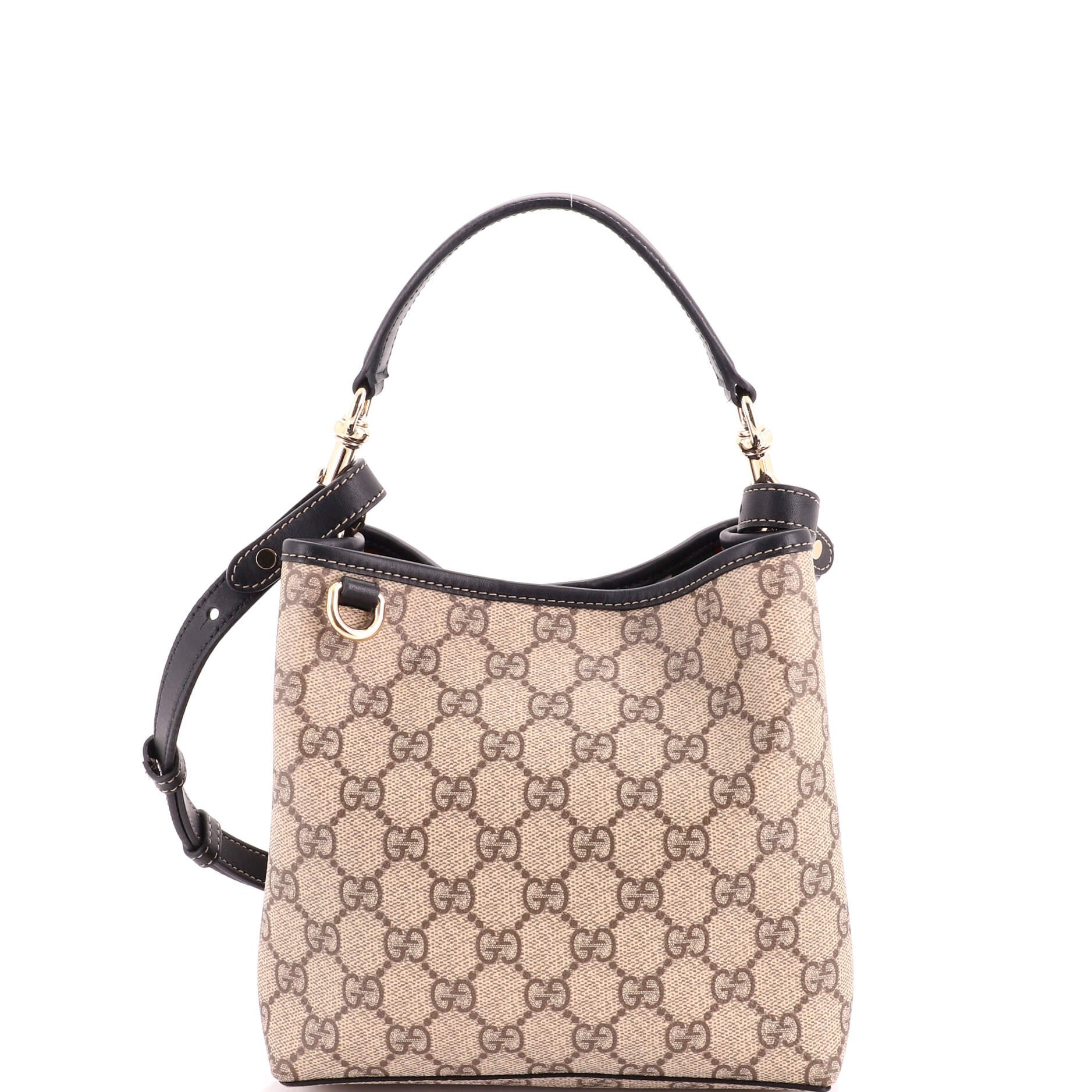 GG Emblem Bucket Bag GG Coated Canvas Small