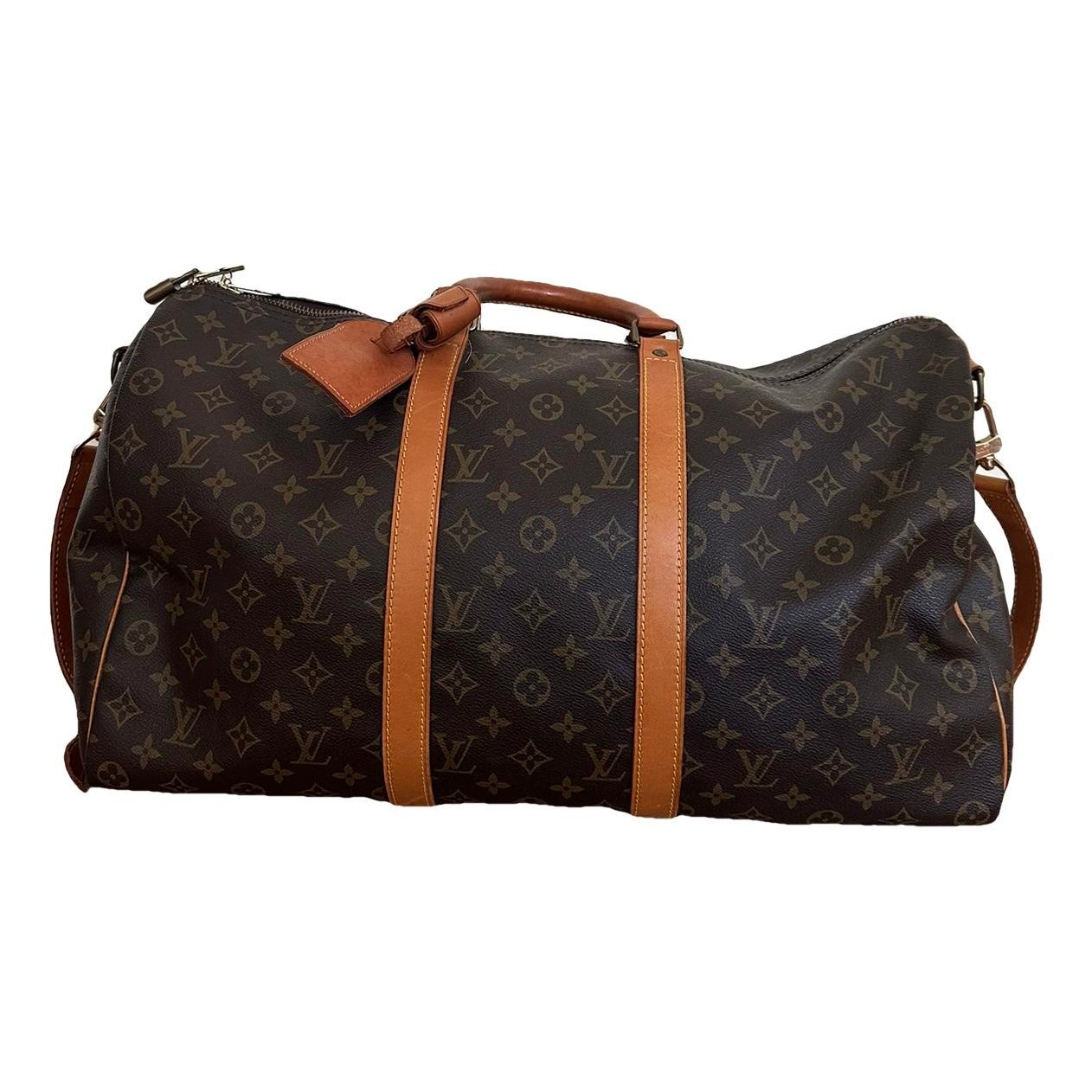 Keepall leather travel bag
