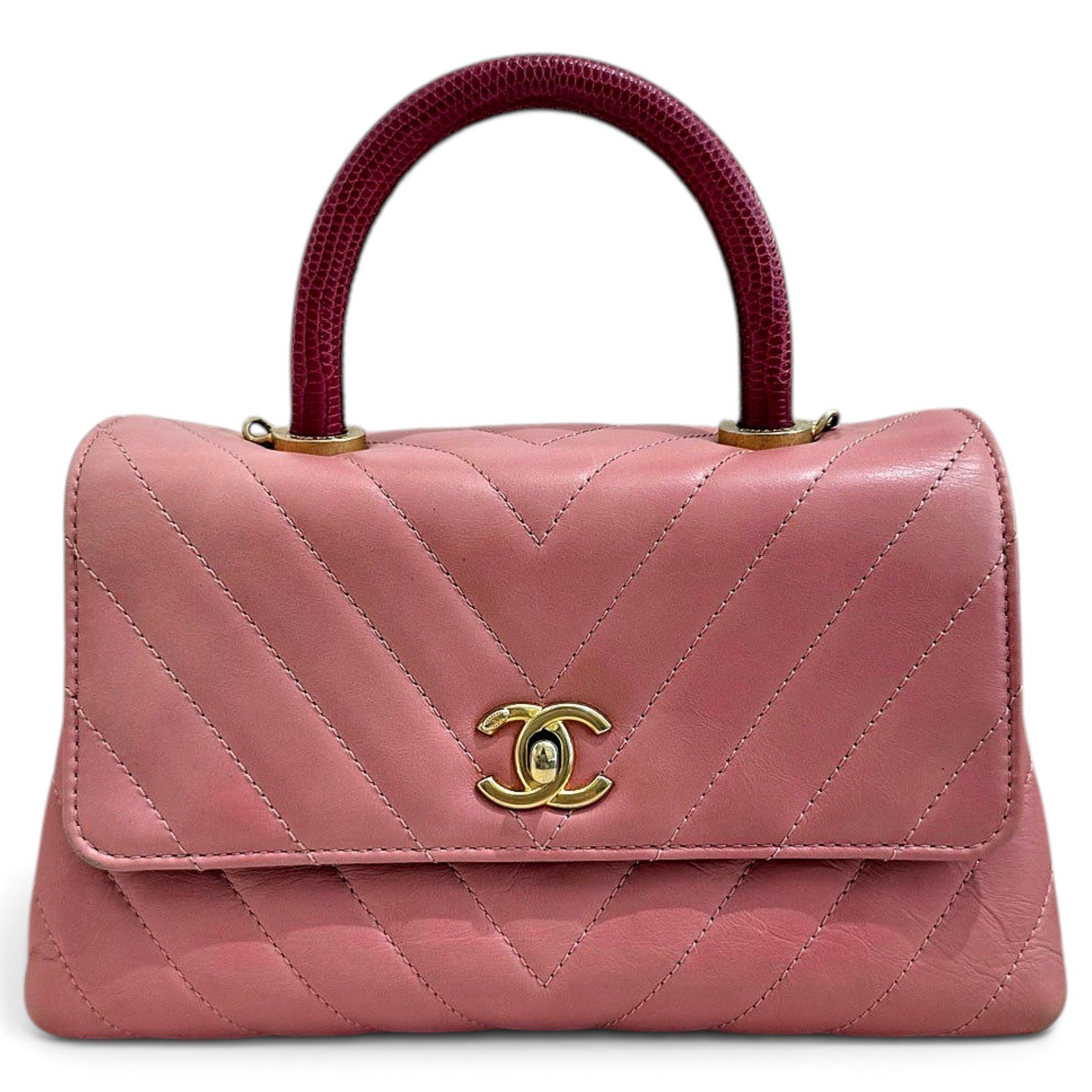 Coco Handle leather handbag
