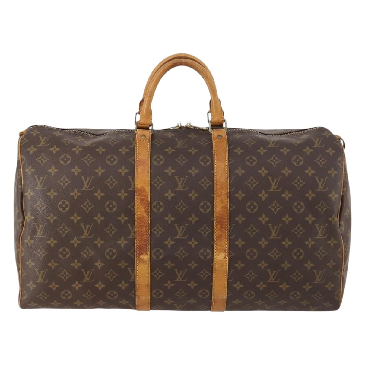 Keepall leather travel bag