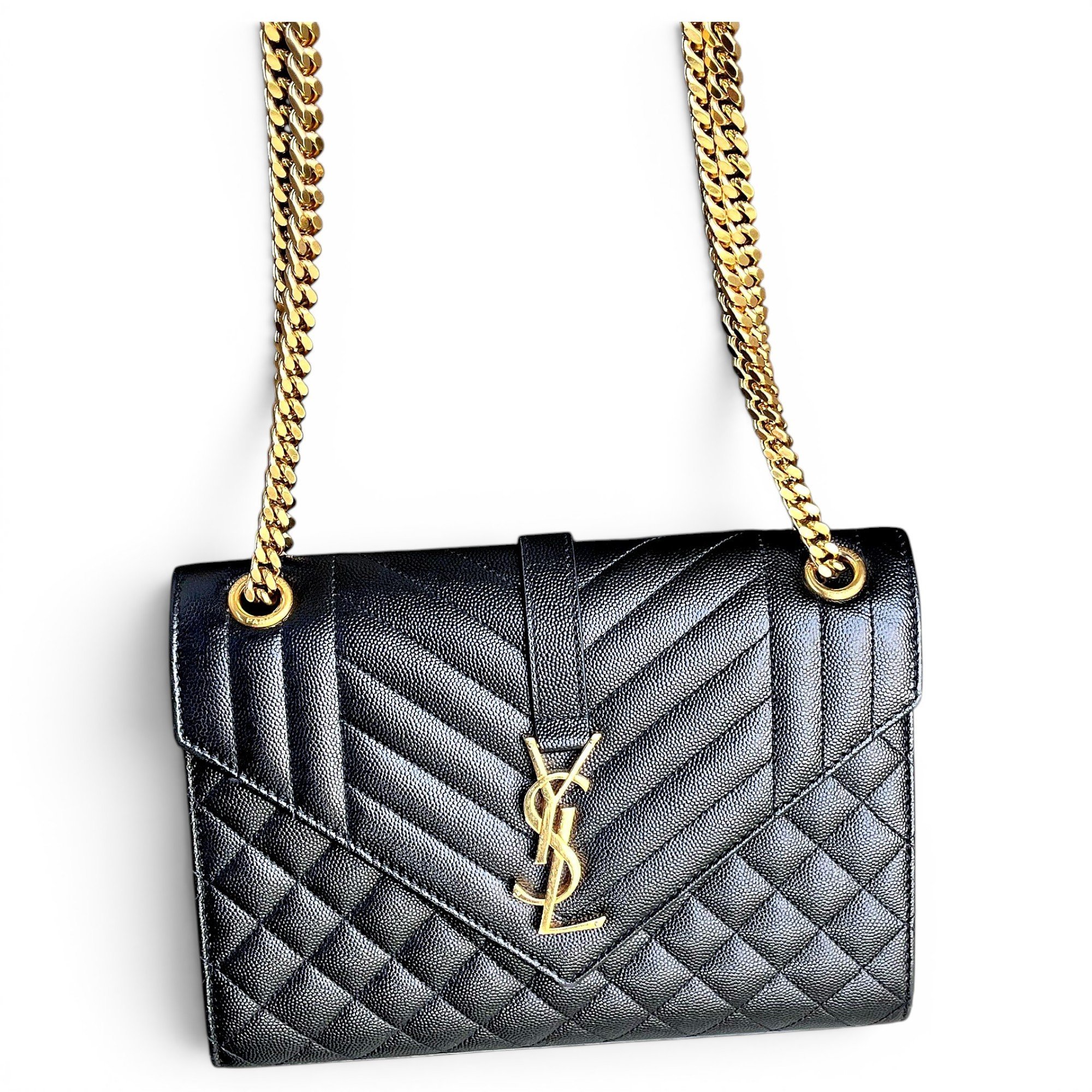 Envelope leather crossbody bag