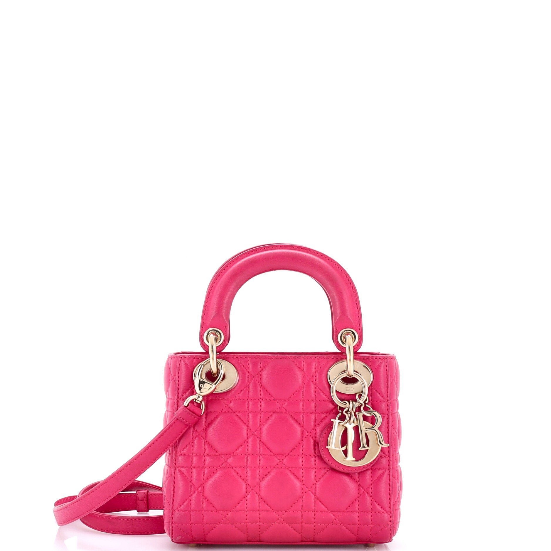 Lady Dior Bag Cannage Quilt Lambskin Mini
