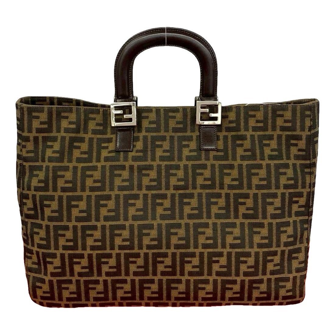 FF leather tote