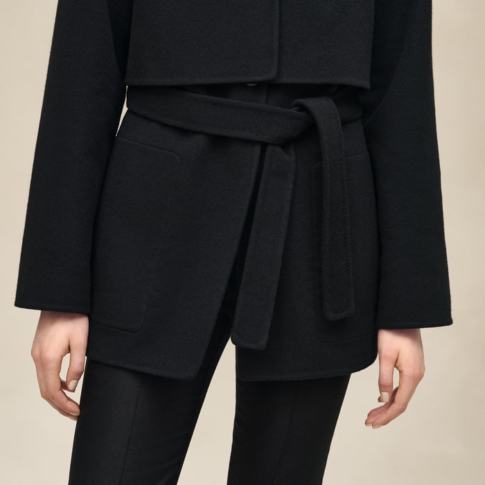 Noir Trench Modular Cashmere Coat