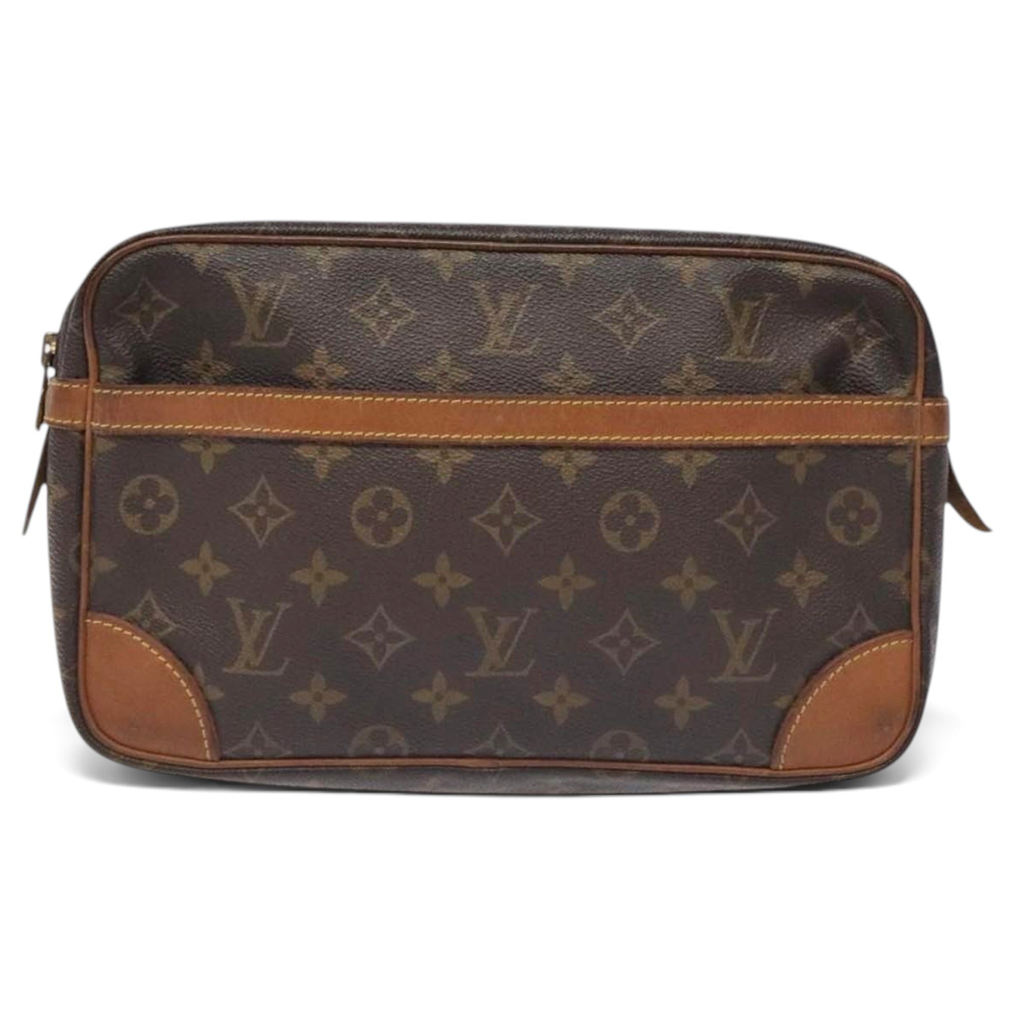 Leather clutch bag