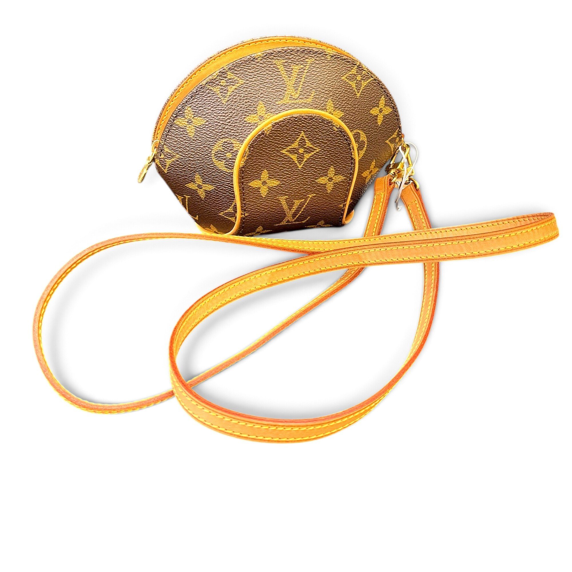 Ellipse leather crossbody bag