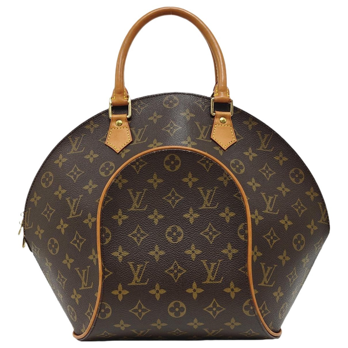 Ellipse leather handbag