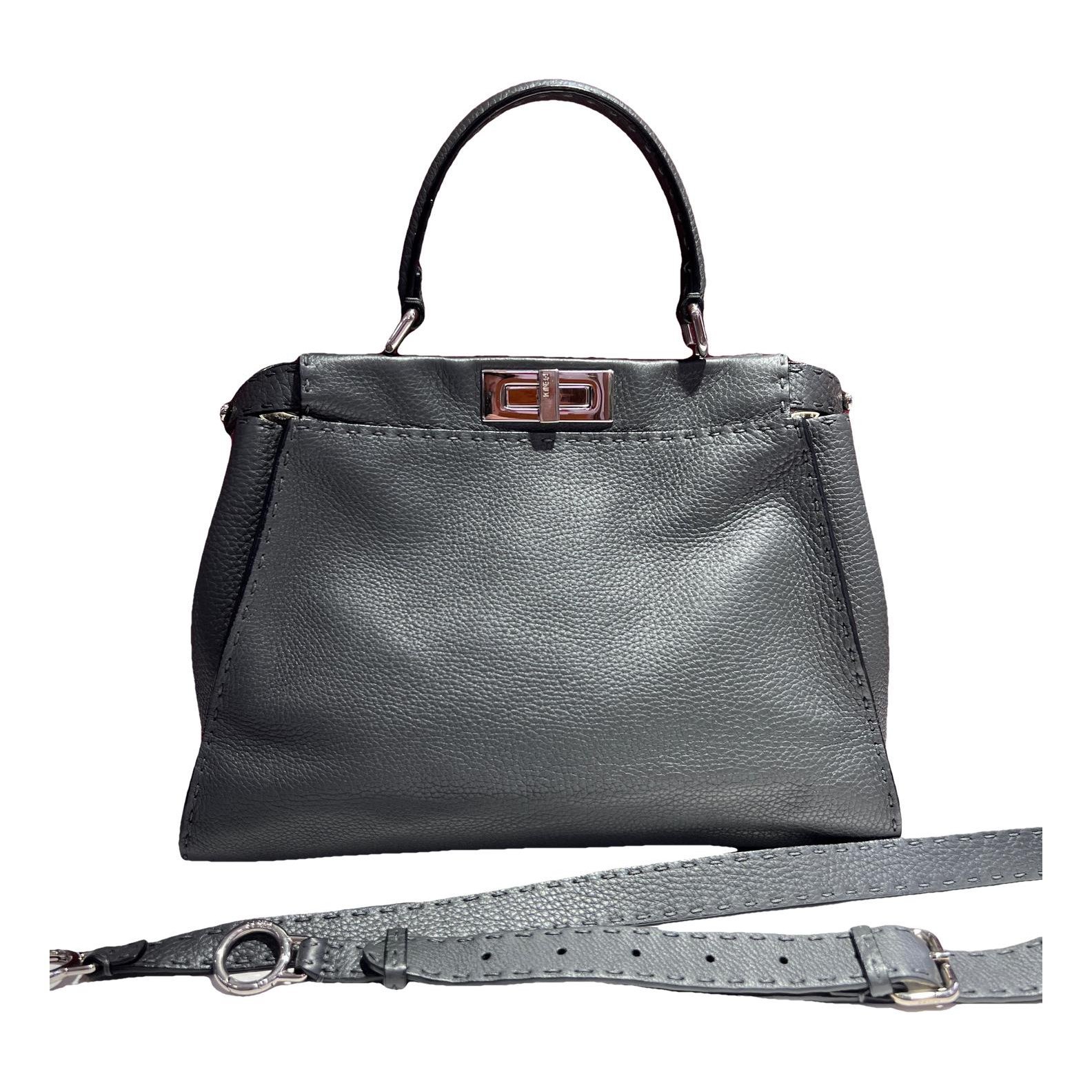Peekaboo leather handbag