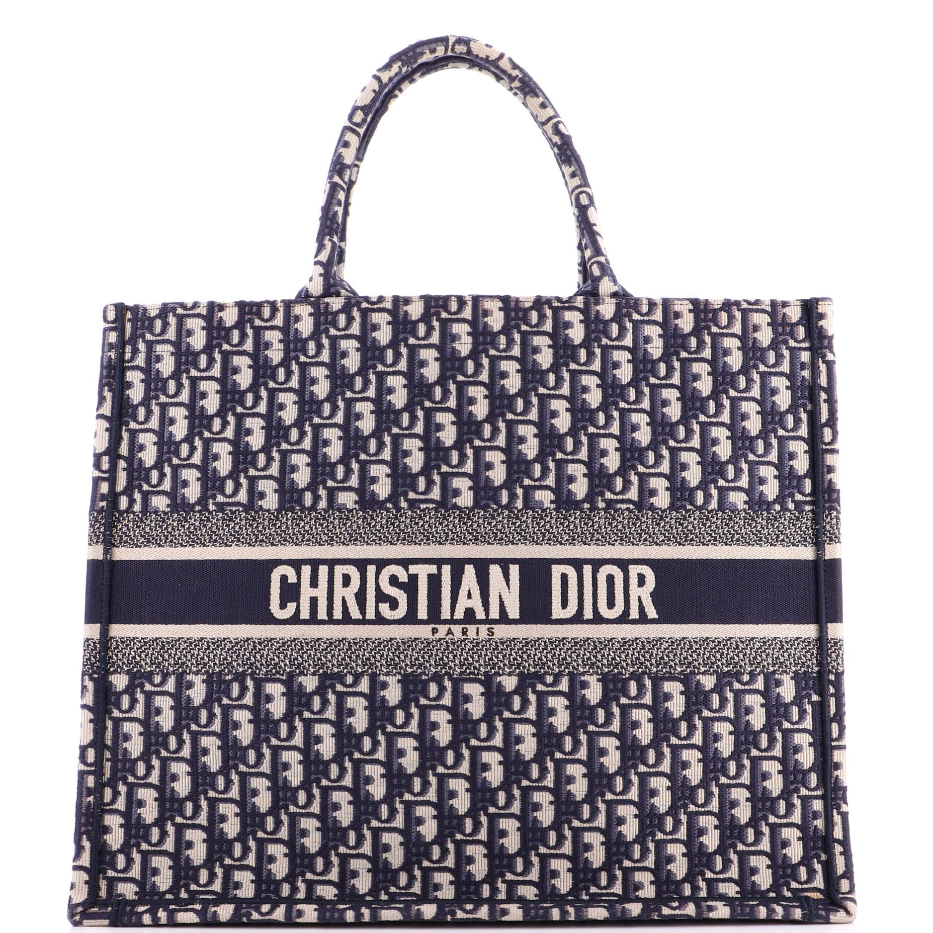 Dior Book Tote Oblique Canvas Large