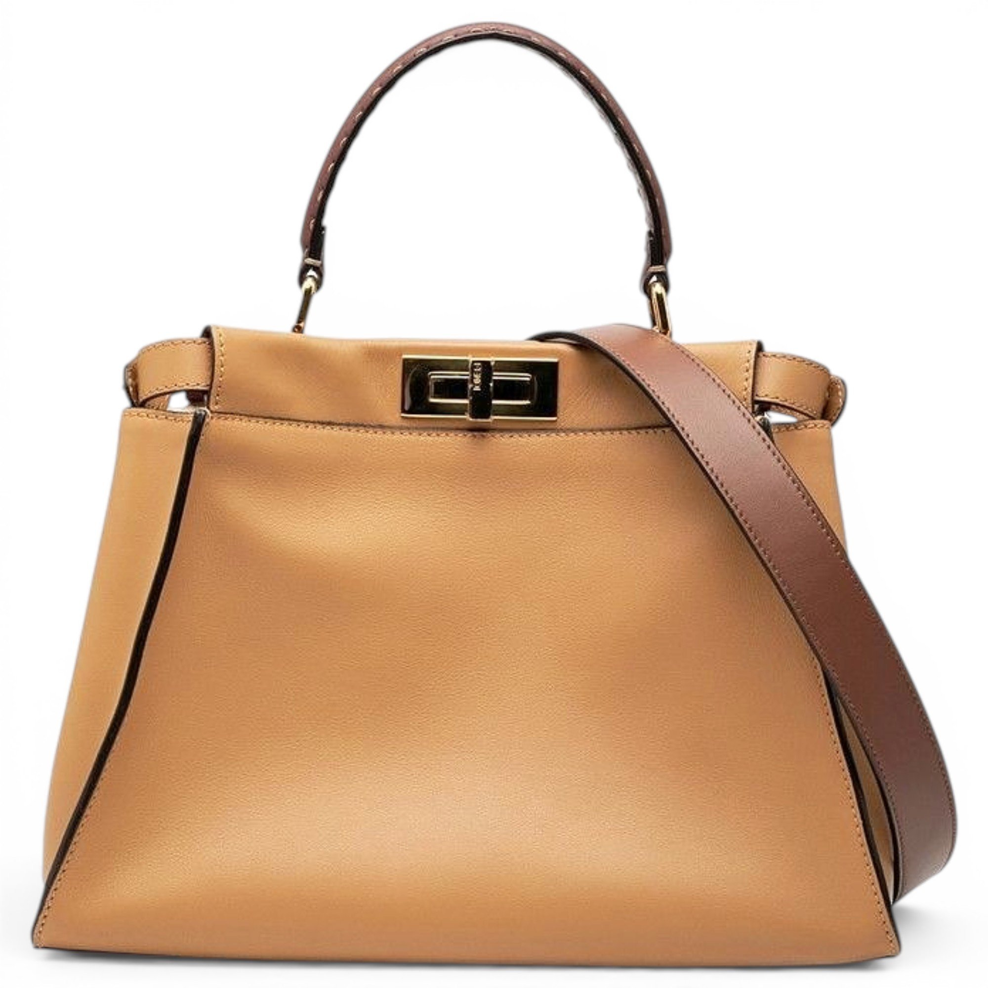 Peekaboo leather handbag