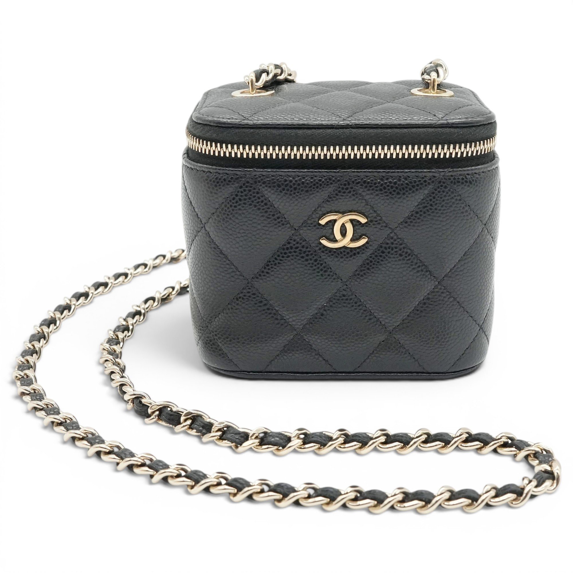 Vanity leather crossbody bag