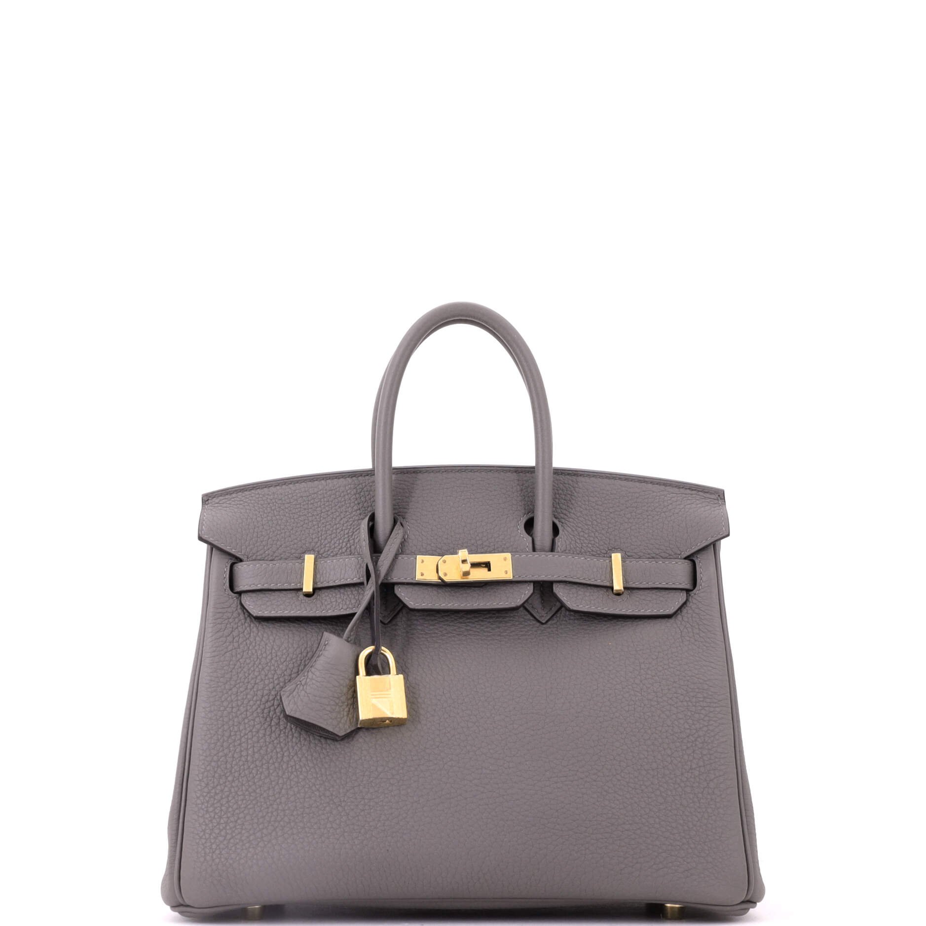 Birkin Handbag Gris Meyer Togo with Gold Hardware 25