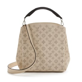 Louis Vuitton Ivory Perforated Monogram Mahina Leather Babylone Silver Hardware, 2015