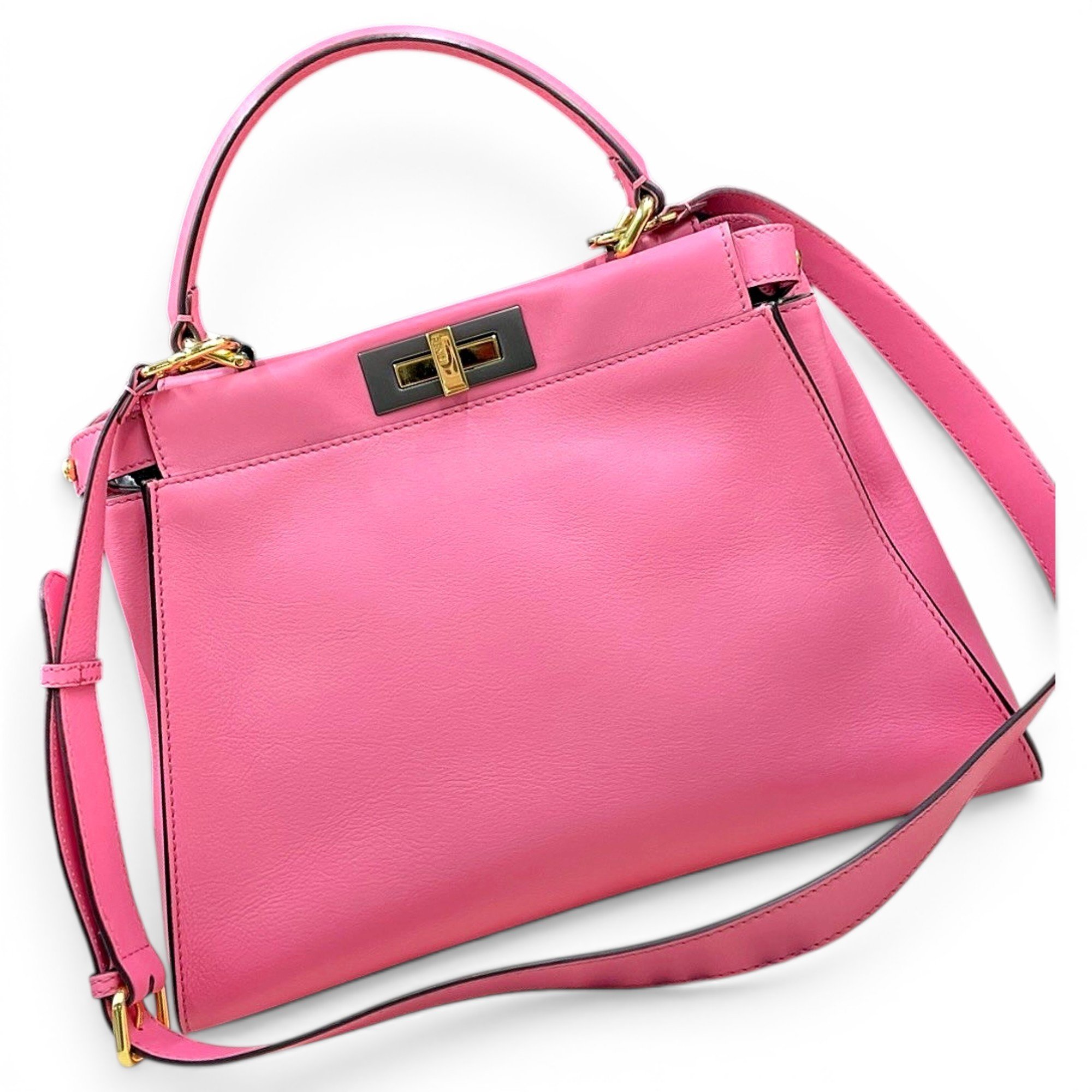 Peekaboo leather handbag