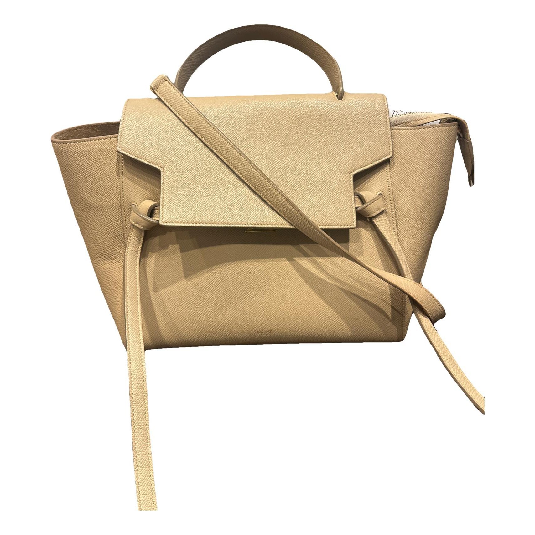 Belt leather handbag