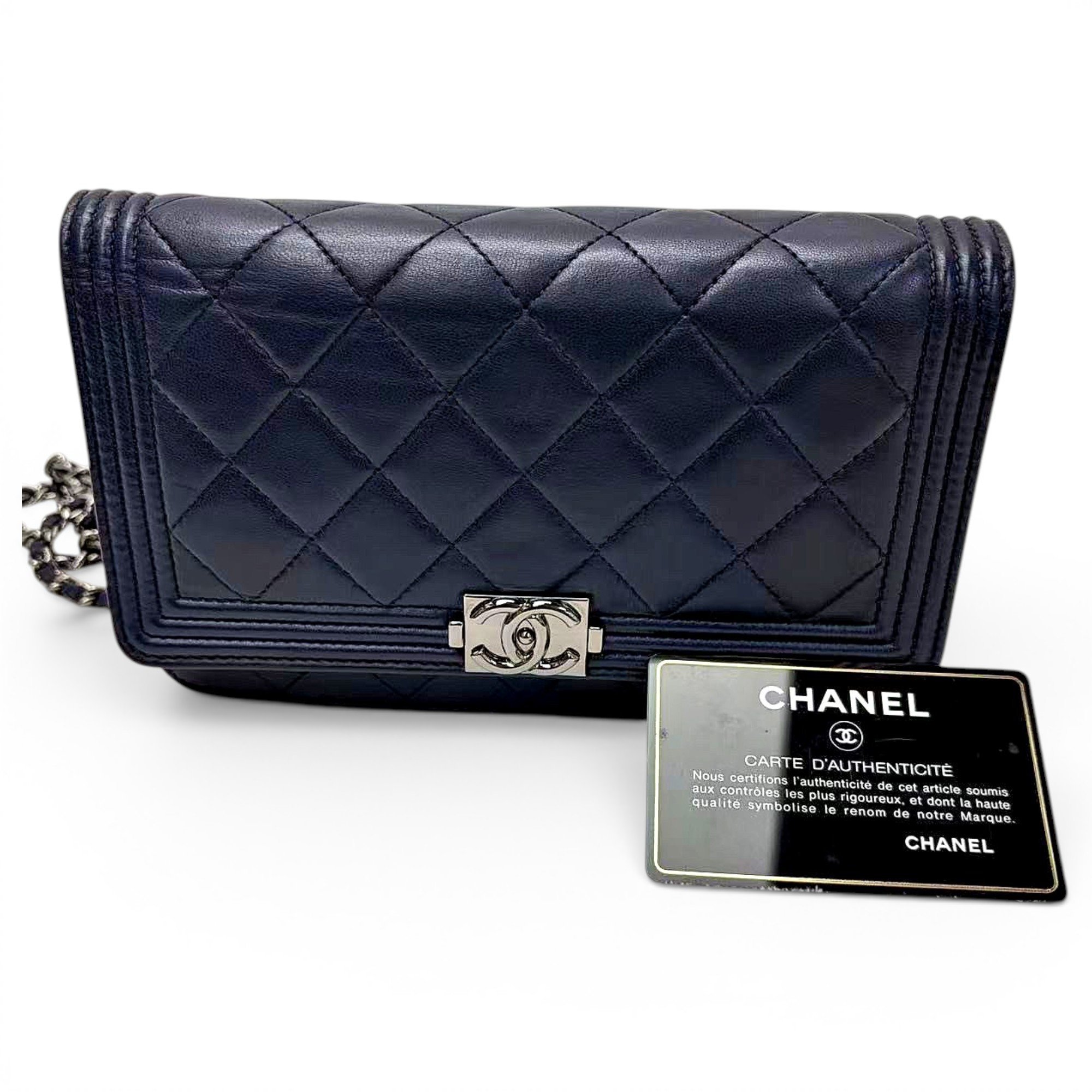 Boy leather crossbody bag