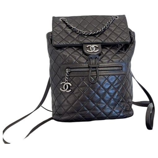 Leather backpack