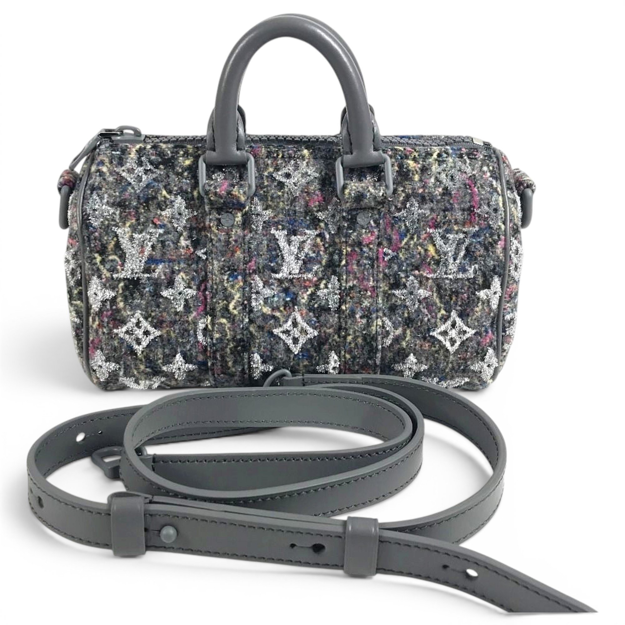 Keepall leather travel bag