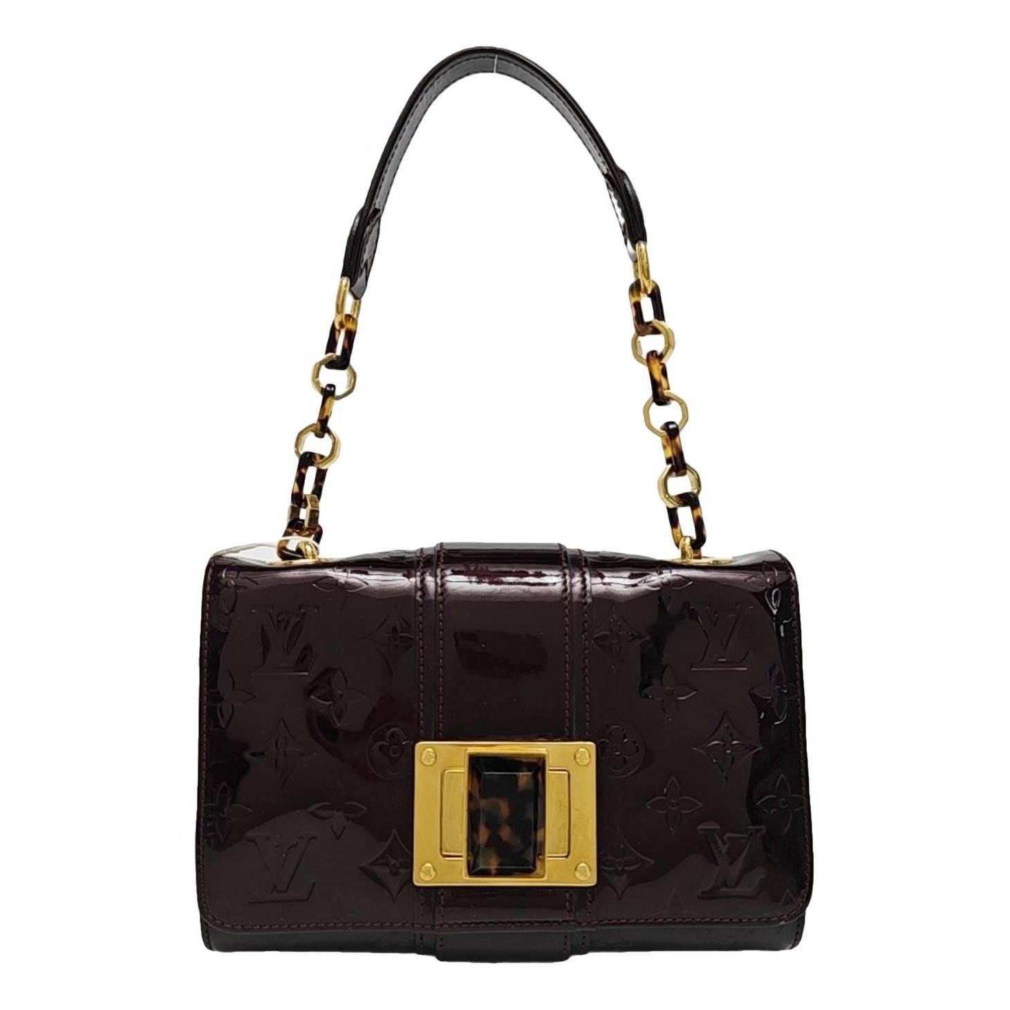 Patent leather handbag