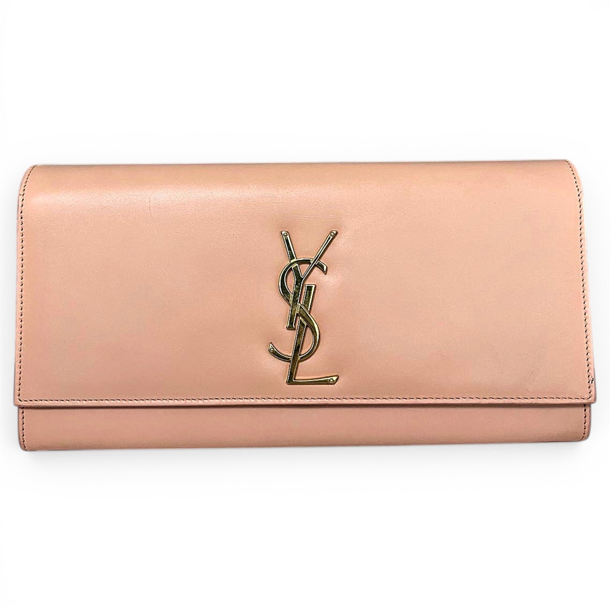 Leather clutch bag