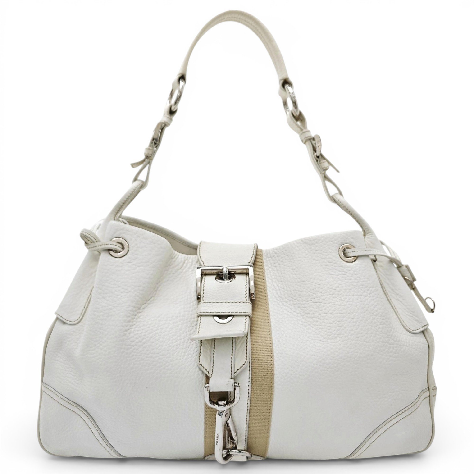 Demi-Lune leather handbag