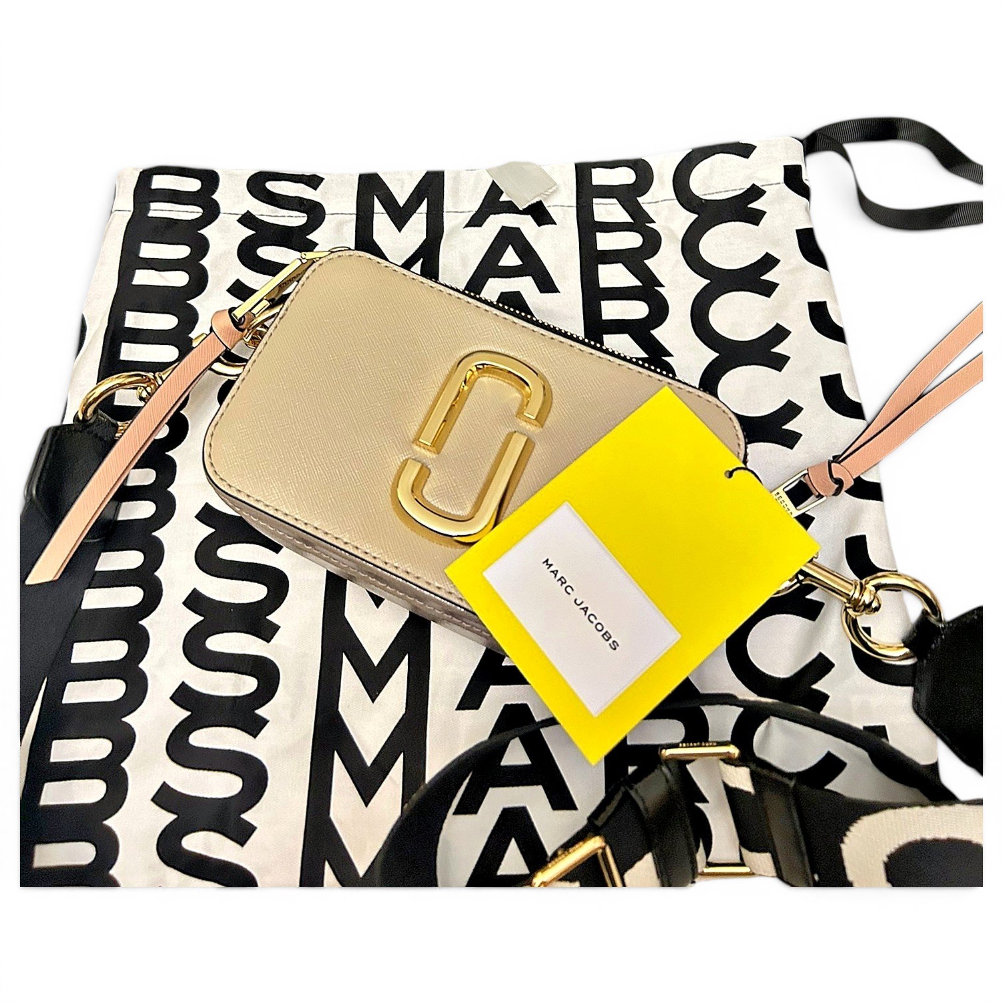 Snapshot leather clutch bag