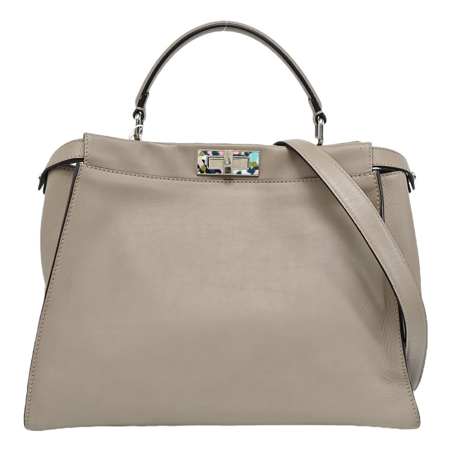 Peekaboo leather handbag