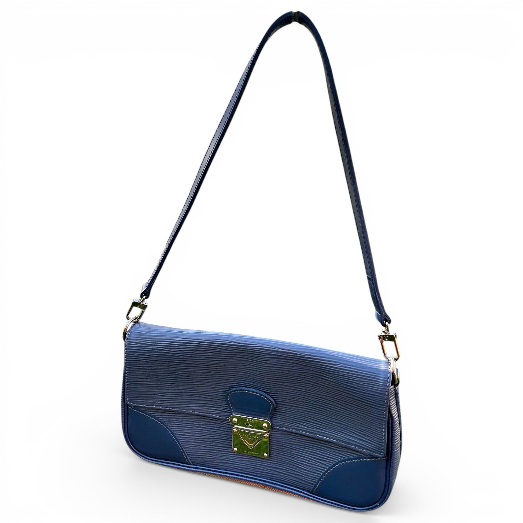 Leather clutch bag