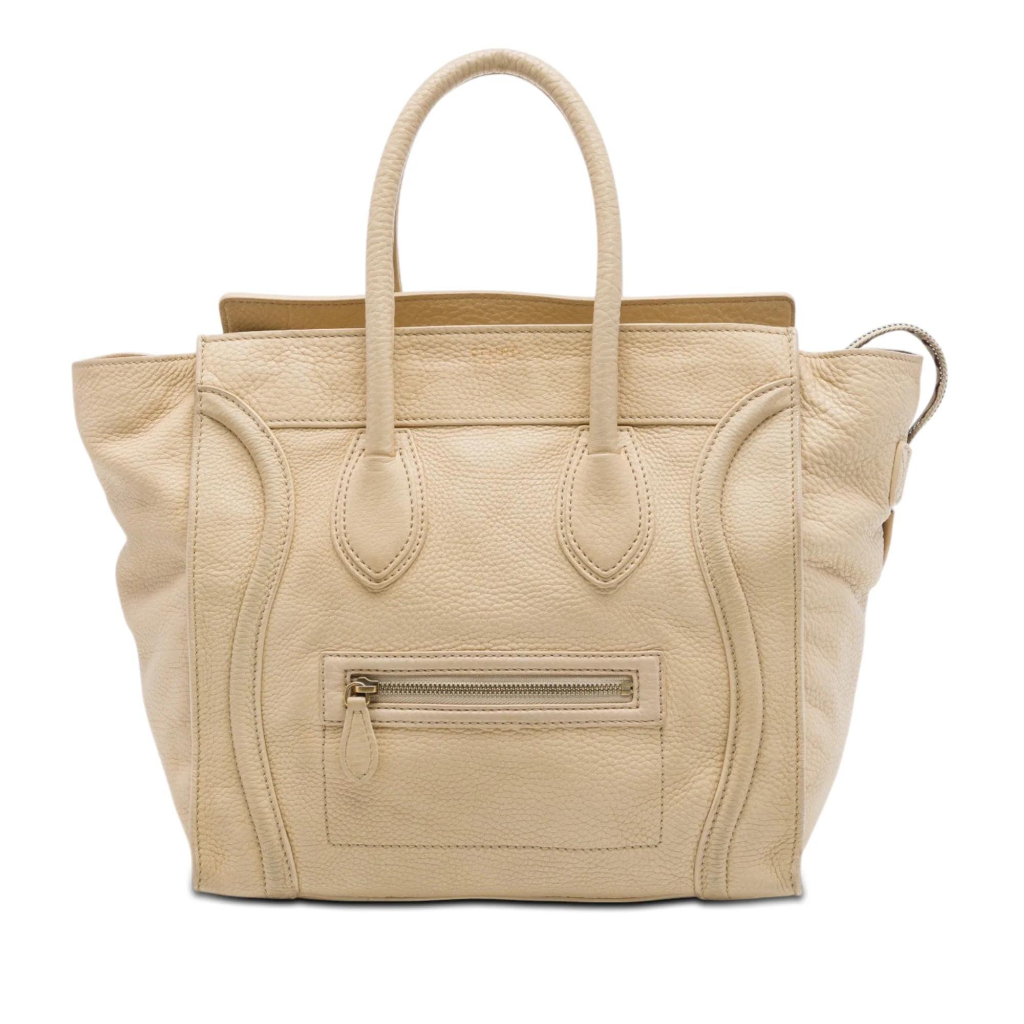 Luggage pony-style calfskin handbag