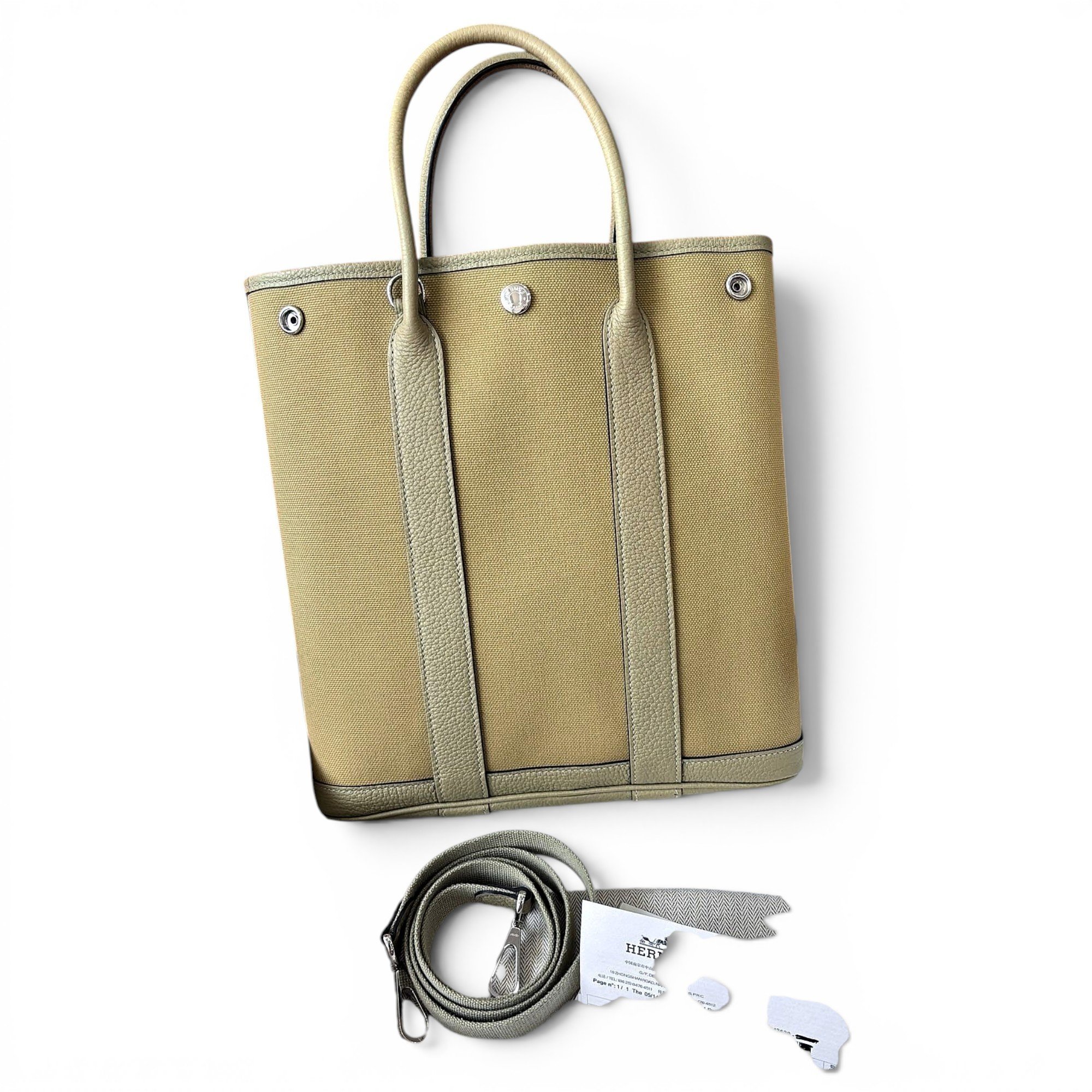 Garden File leather handbag