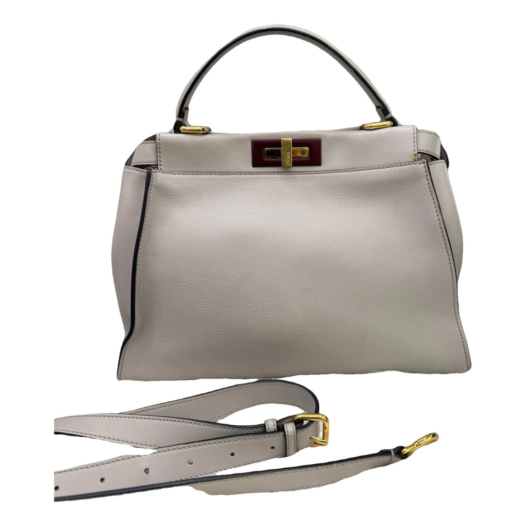 Peekaboo leather crossbody bag