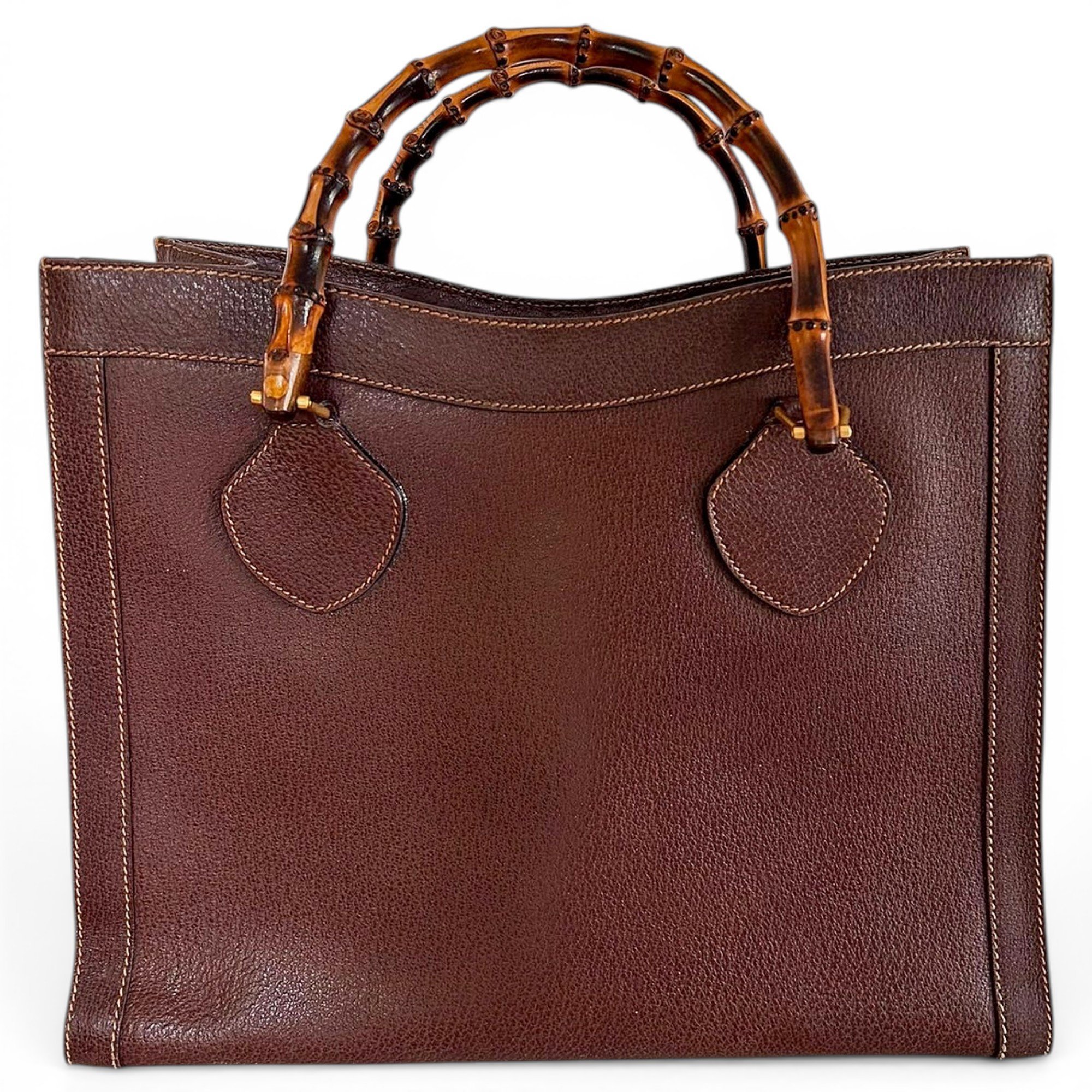 Diana Bamboo leather handbag