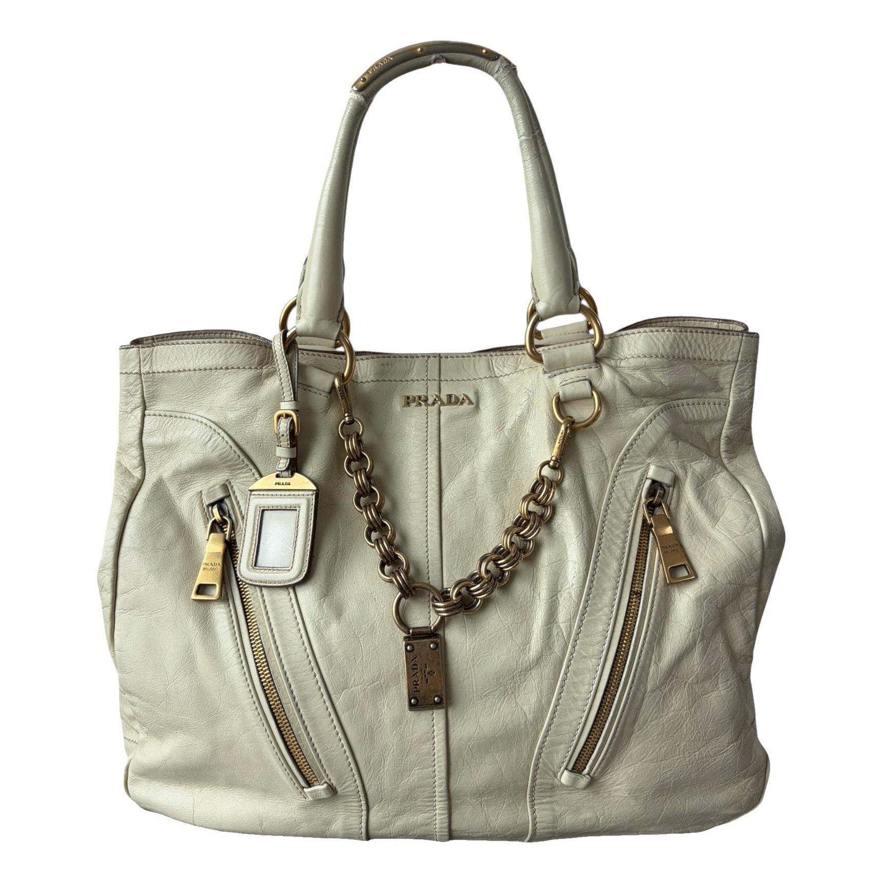 Leather tote