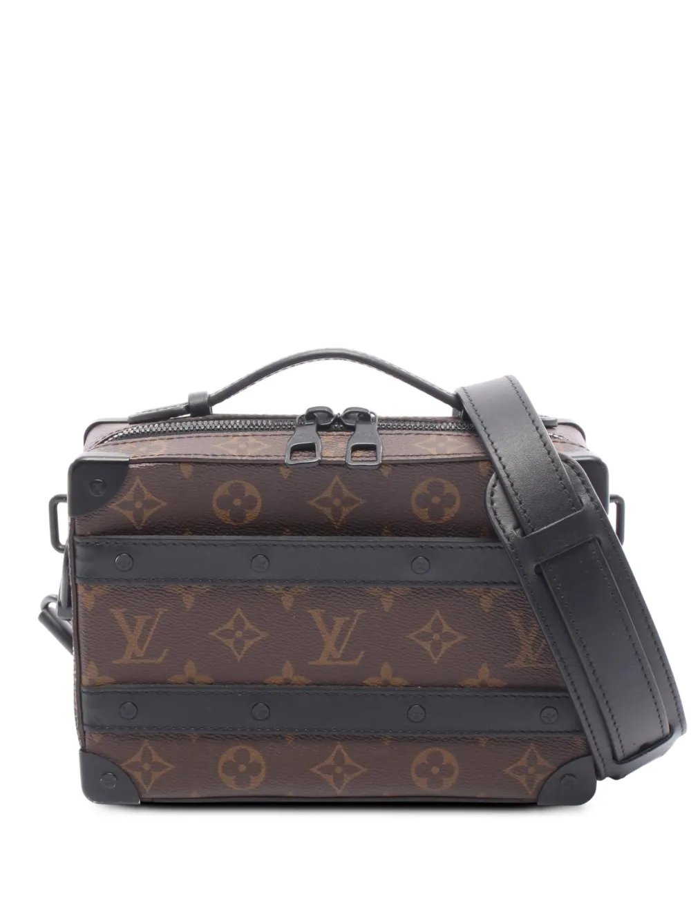 2021-2025 Monogram Macassar Handle Soft Trunk satchel
