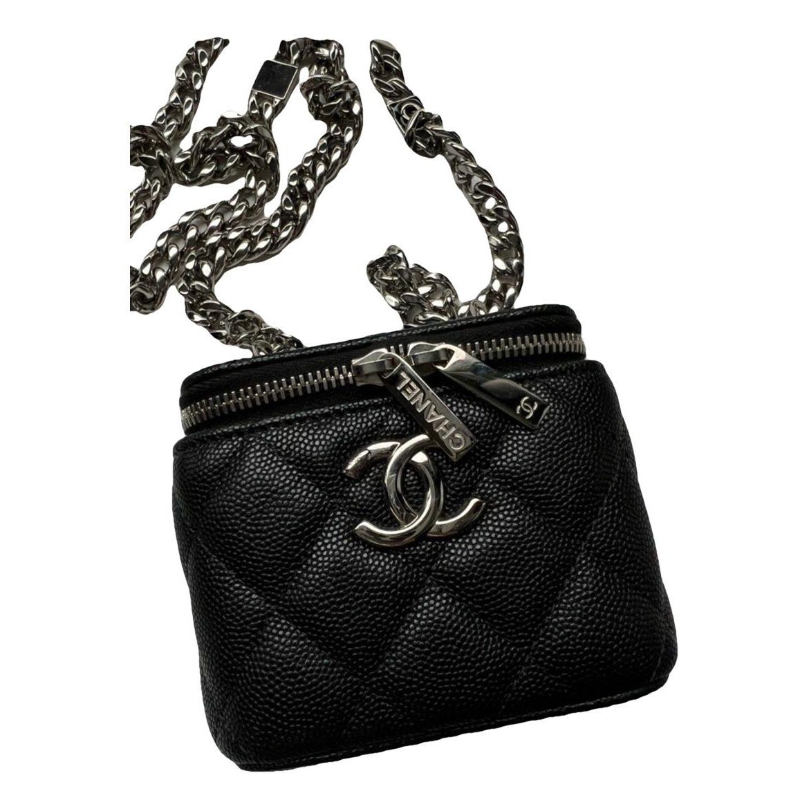 Trendy CC Vanity leather handbag