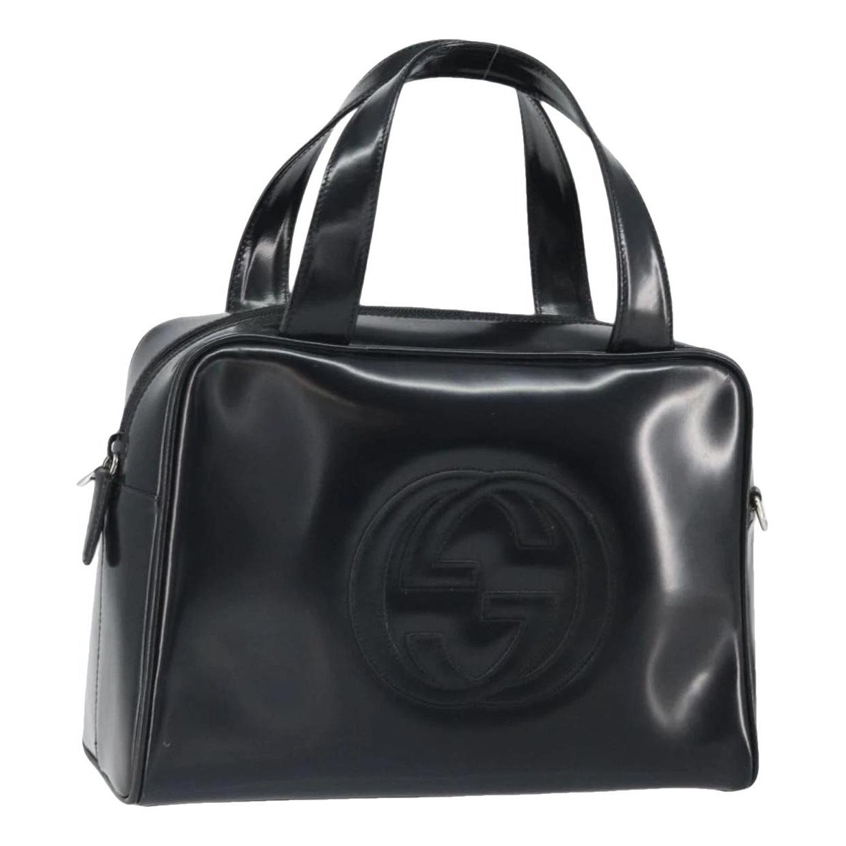 Patent leather handbag
