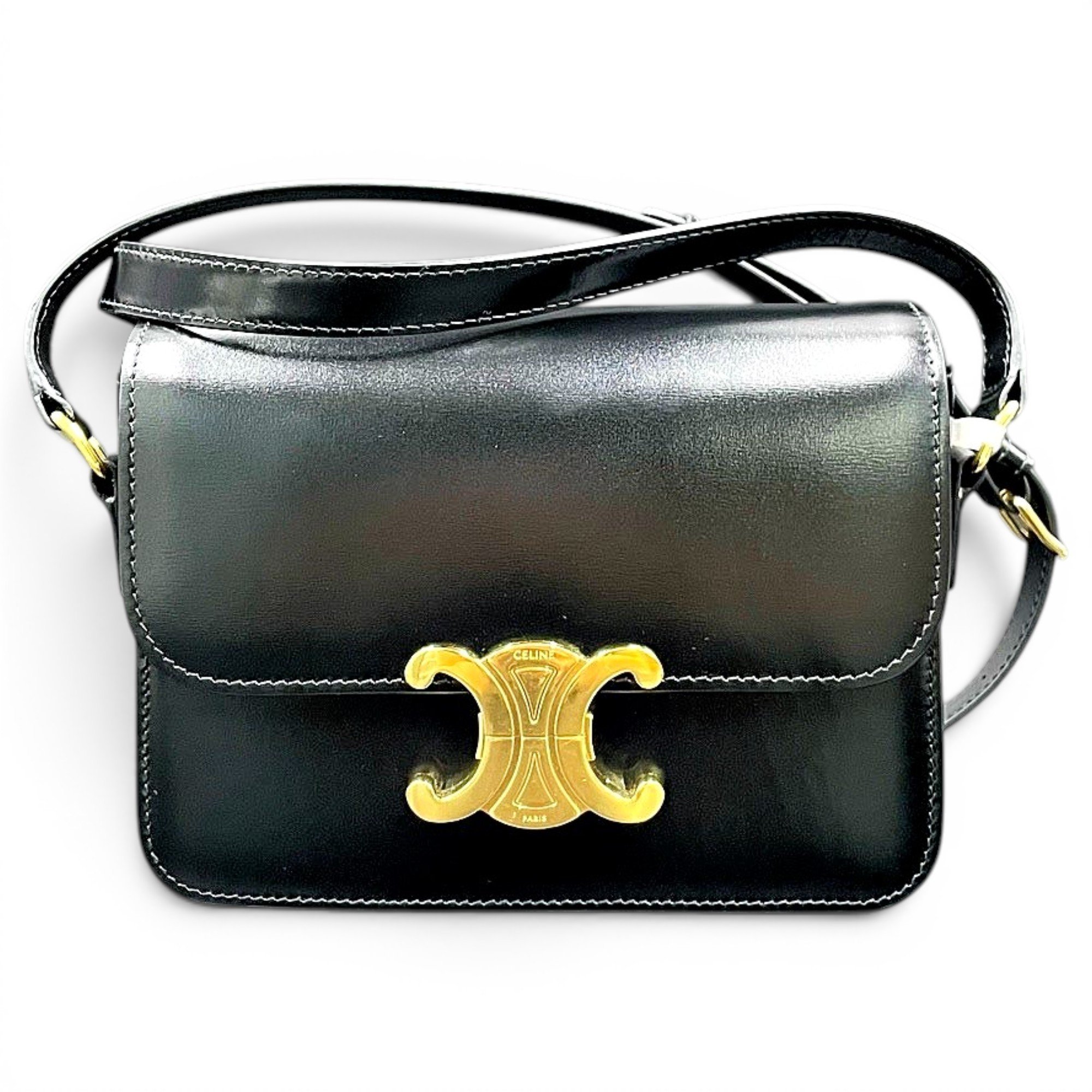Triomphe leather handbag
