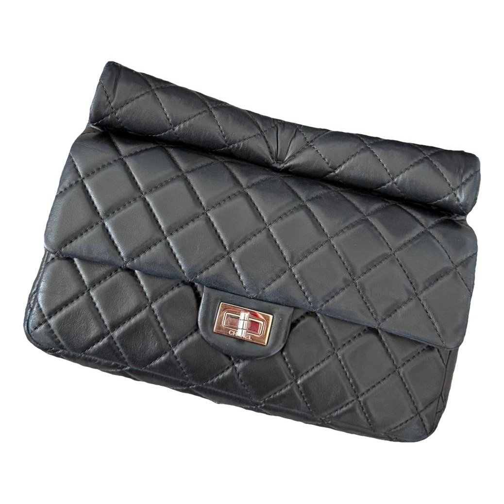 Leather clutch bag