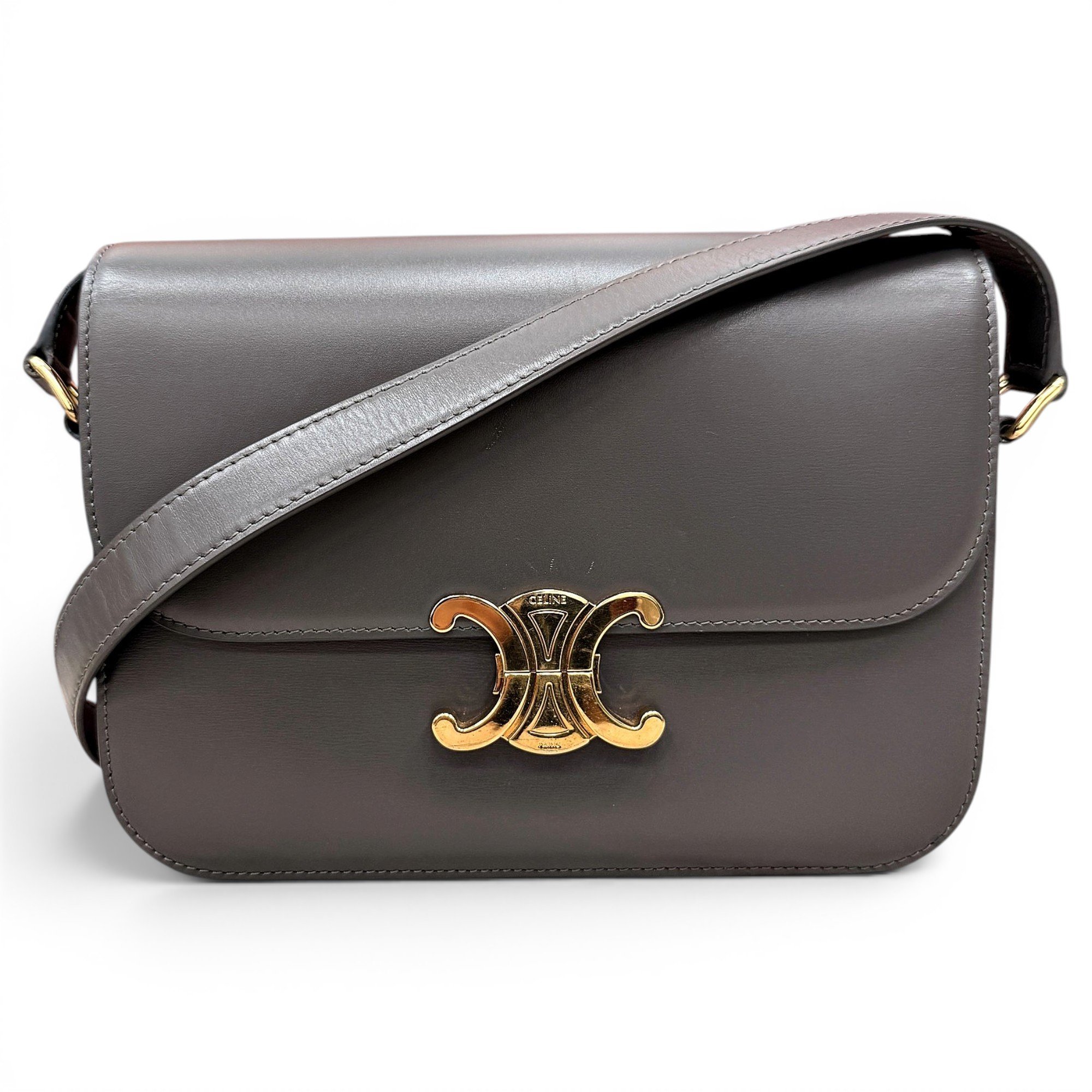 Triomphe leather handbag