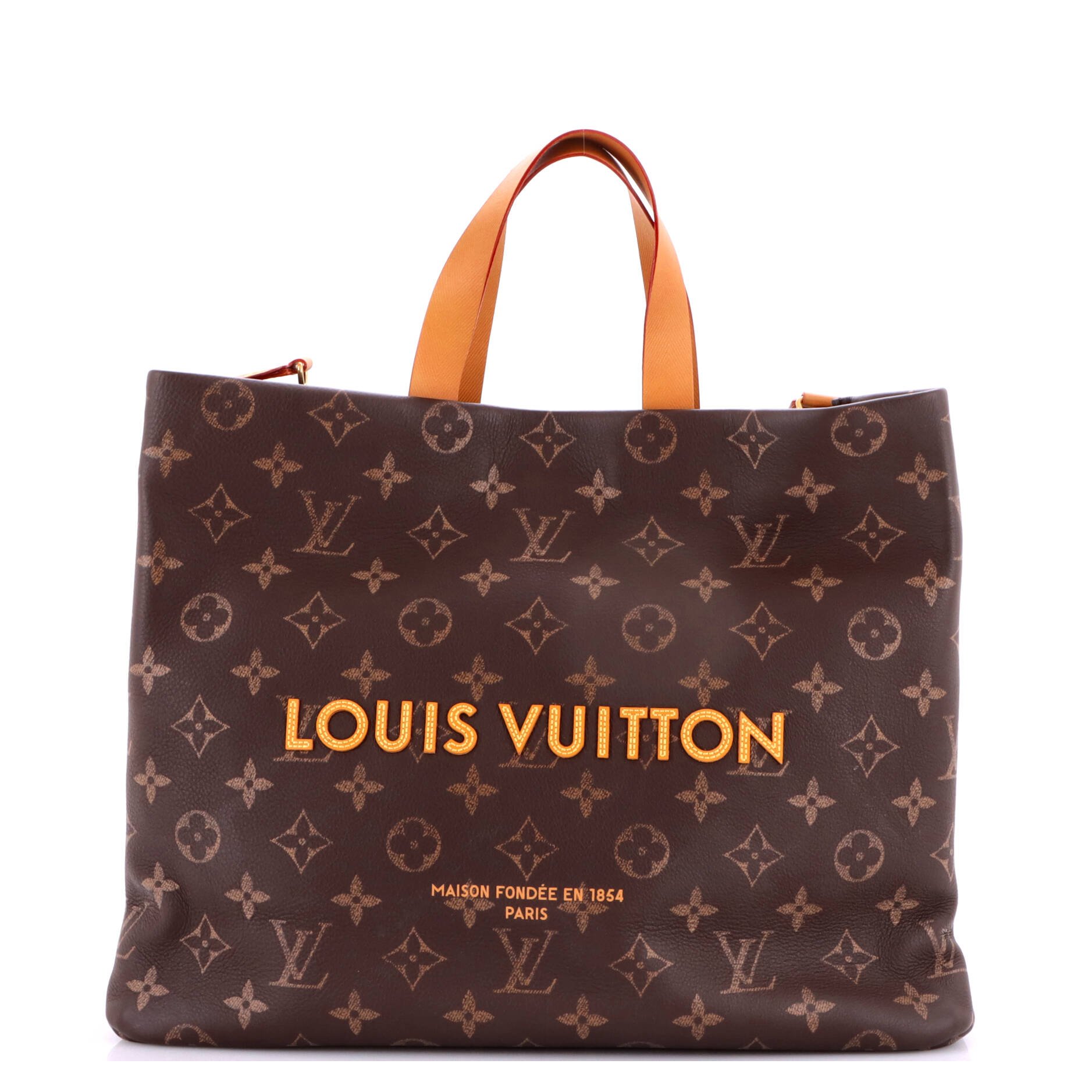 Shopper Tote Monogram Leather MM
