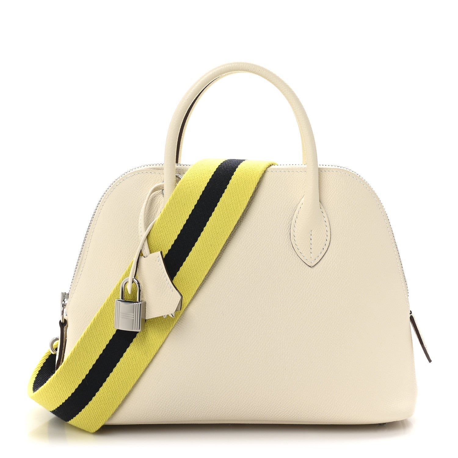 Hermes Epsom 1923 Sangle Bolide 25 Nata Bleu Indigo Lime