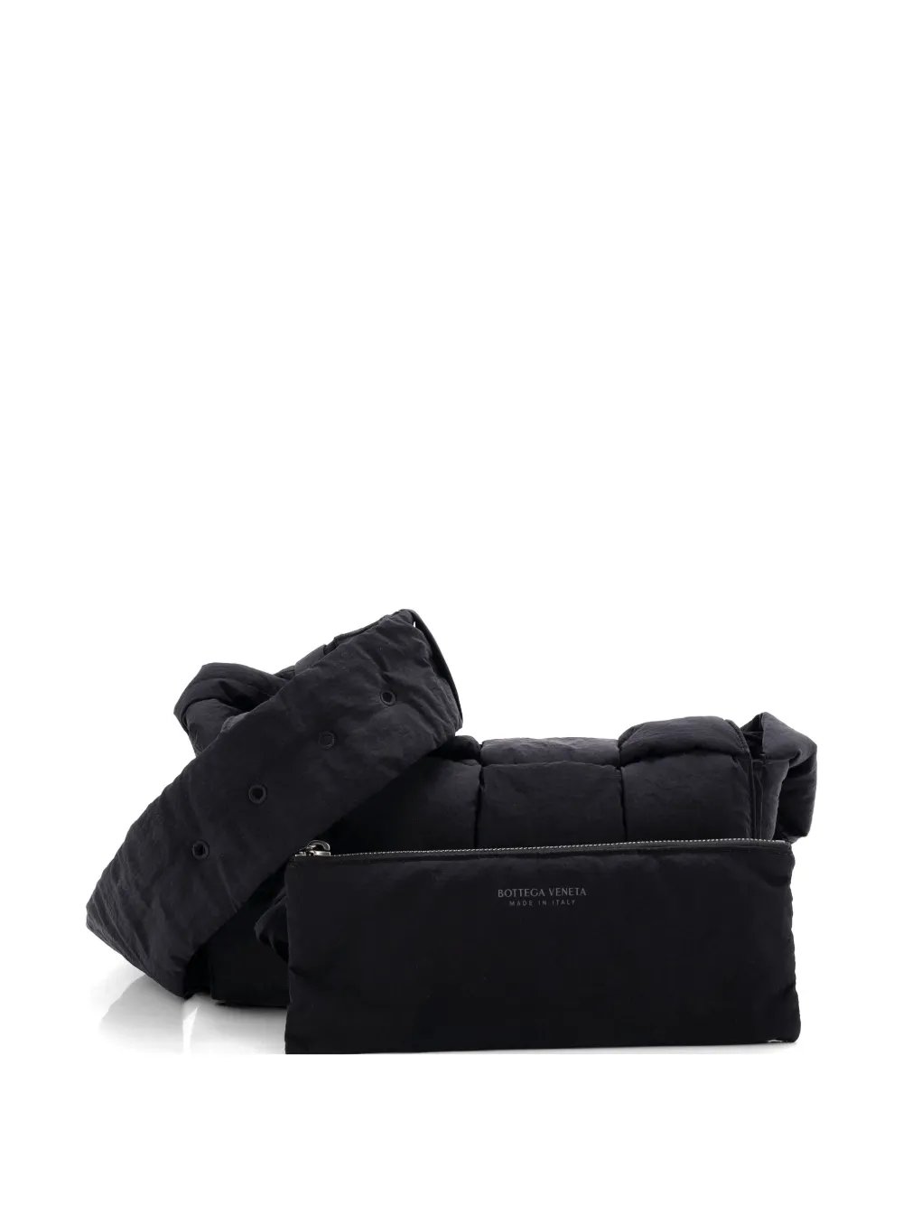 Padded Tech Cassette Intrecciato Nylon crossbody bag