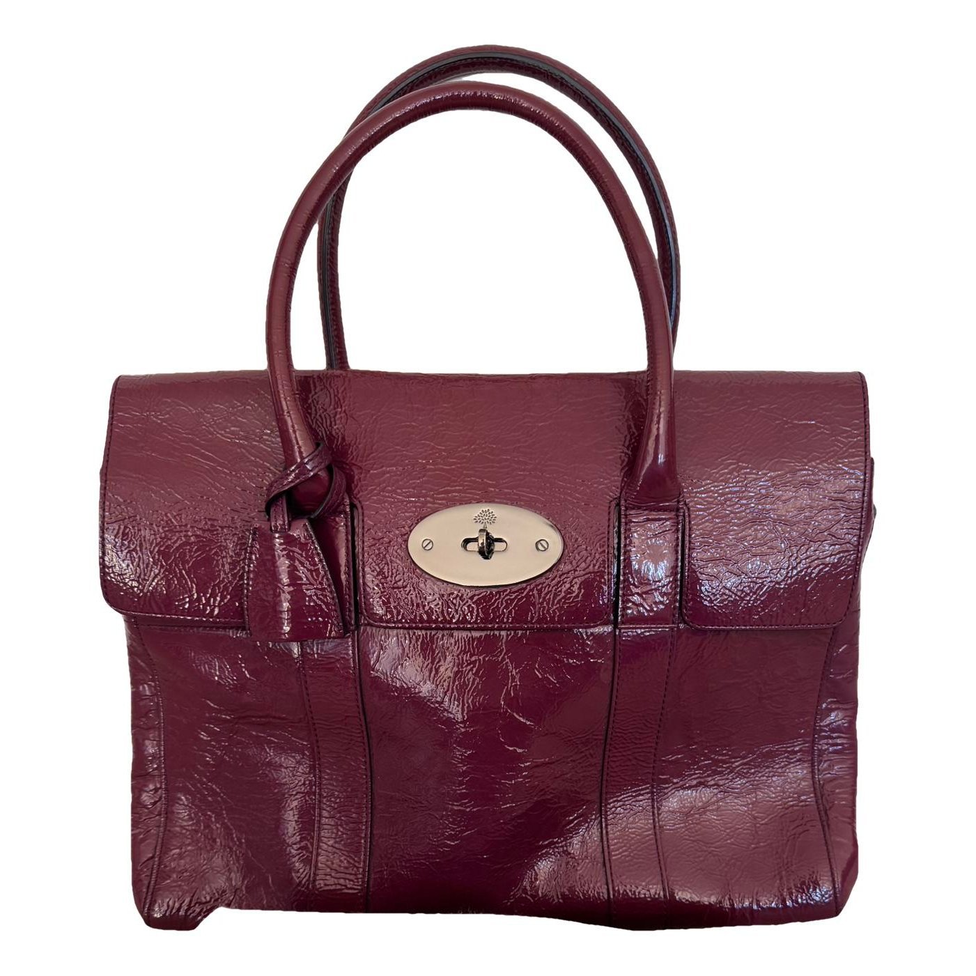 Bayswater patent leather handbag