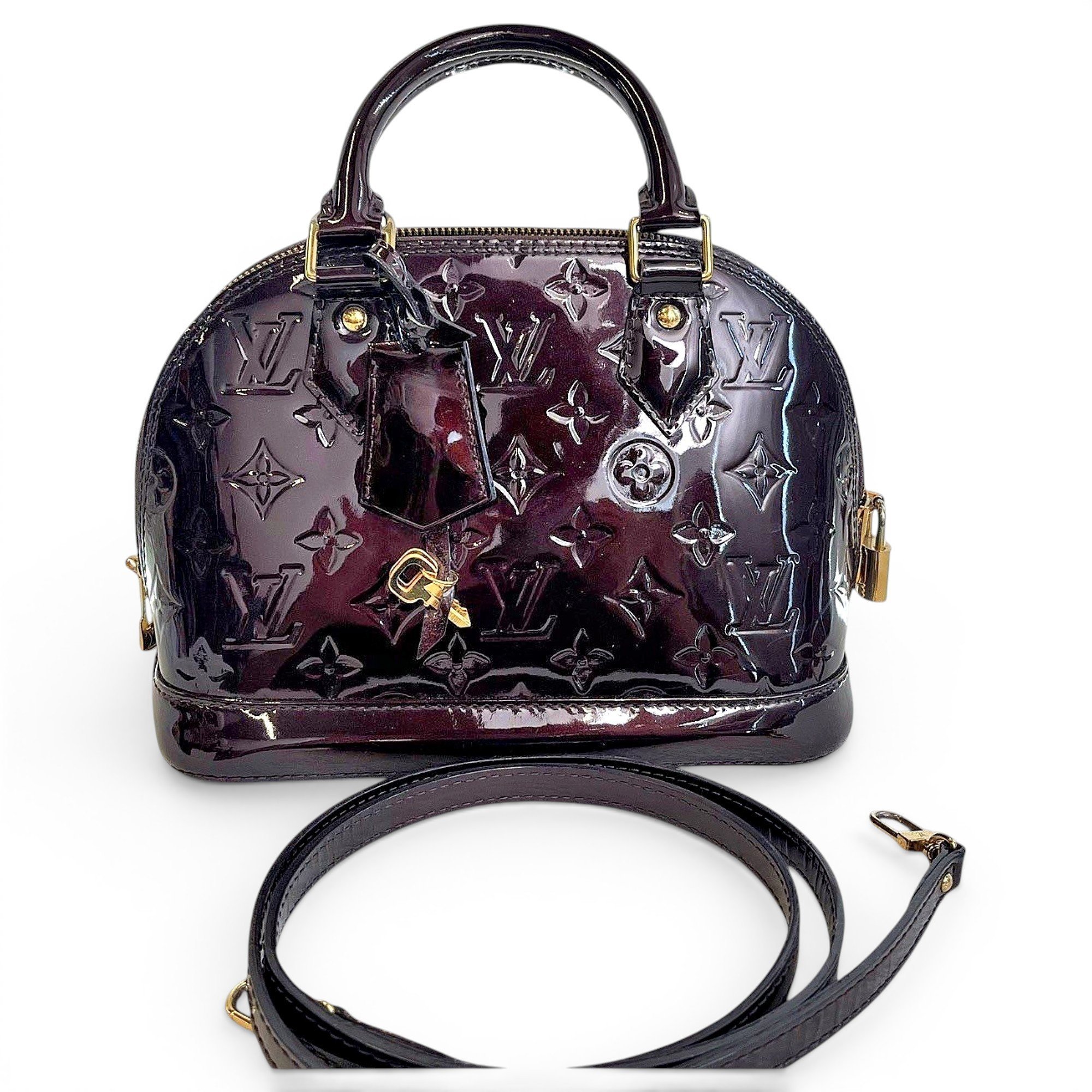 Alma BB patent leather handbag