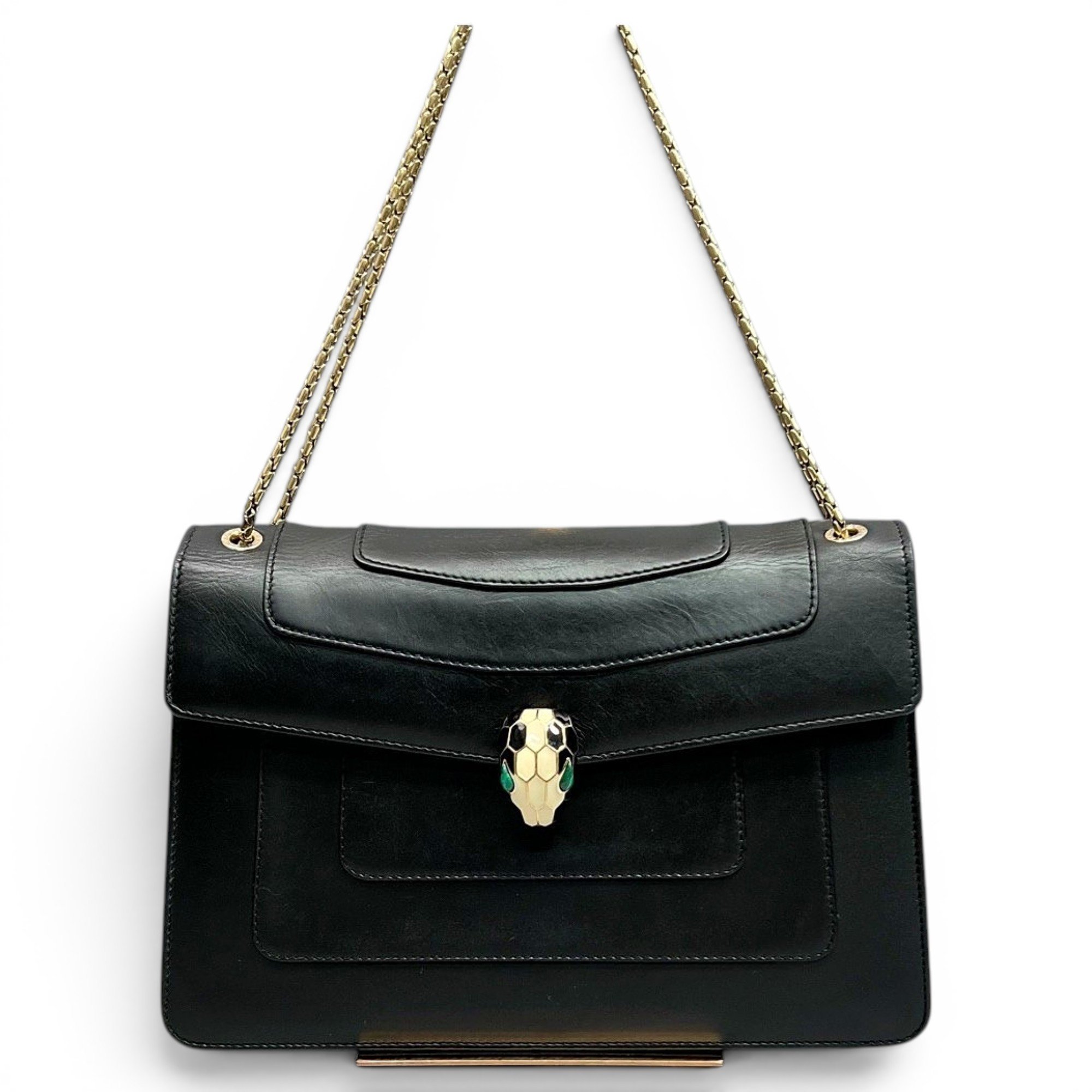 Bvlgari Serpenti leather handbag