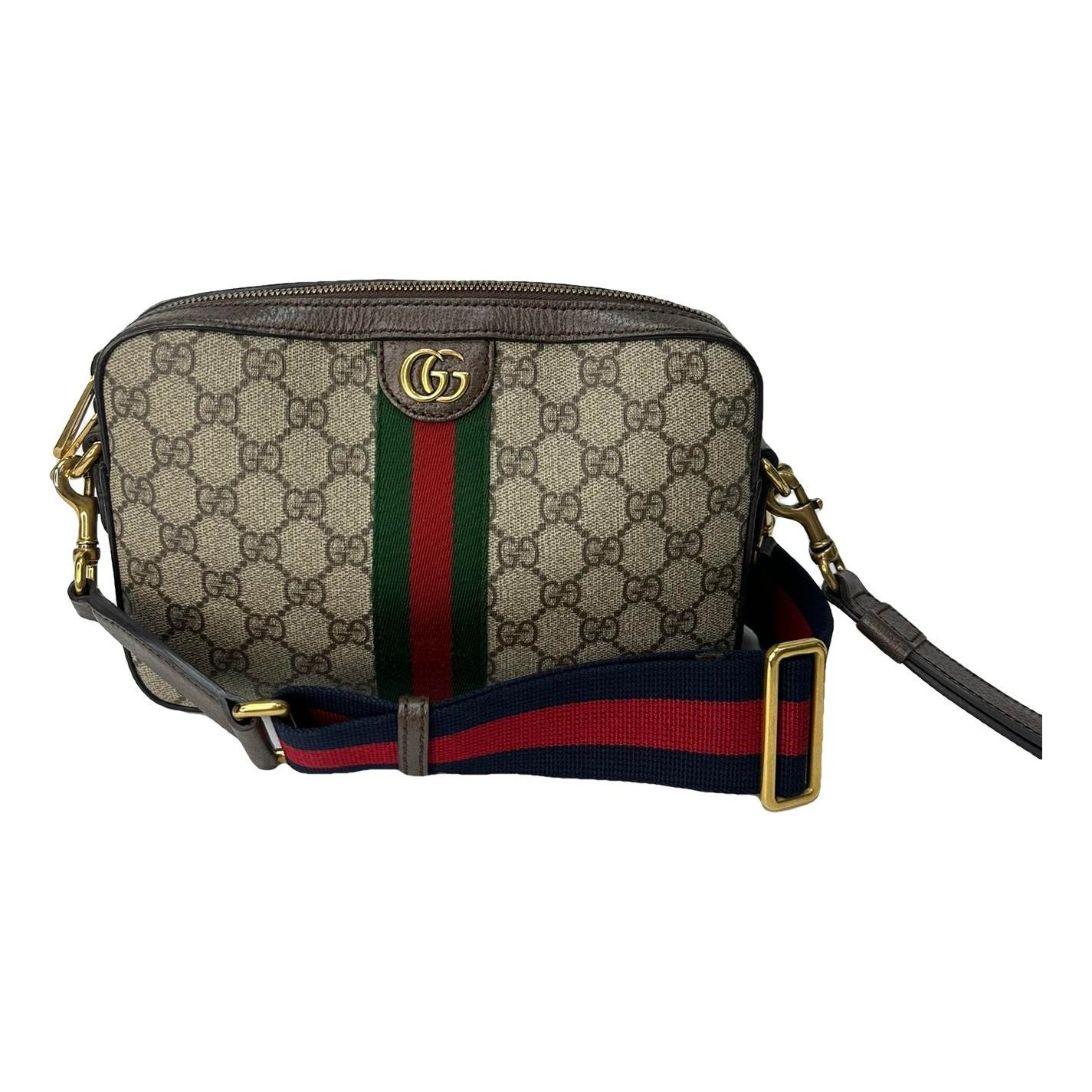 Ophidia leather crossbody bag