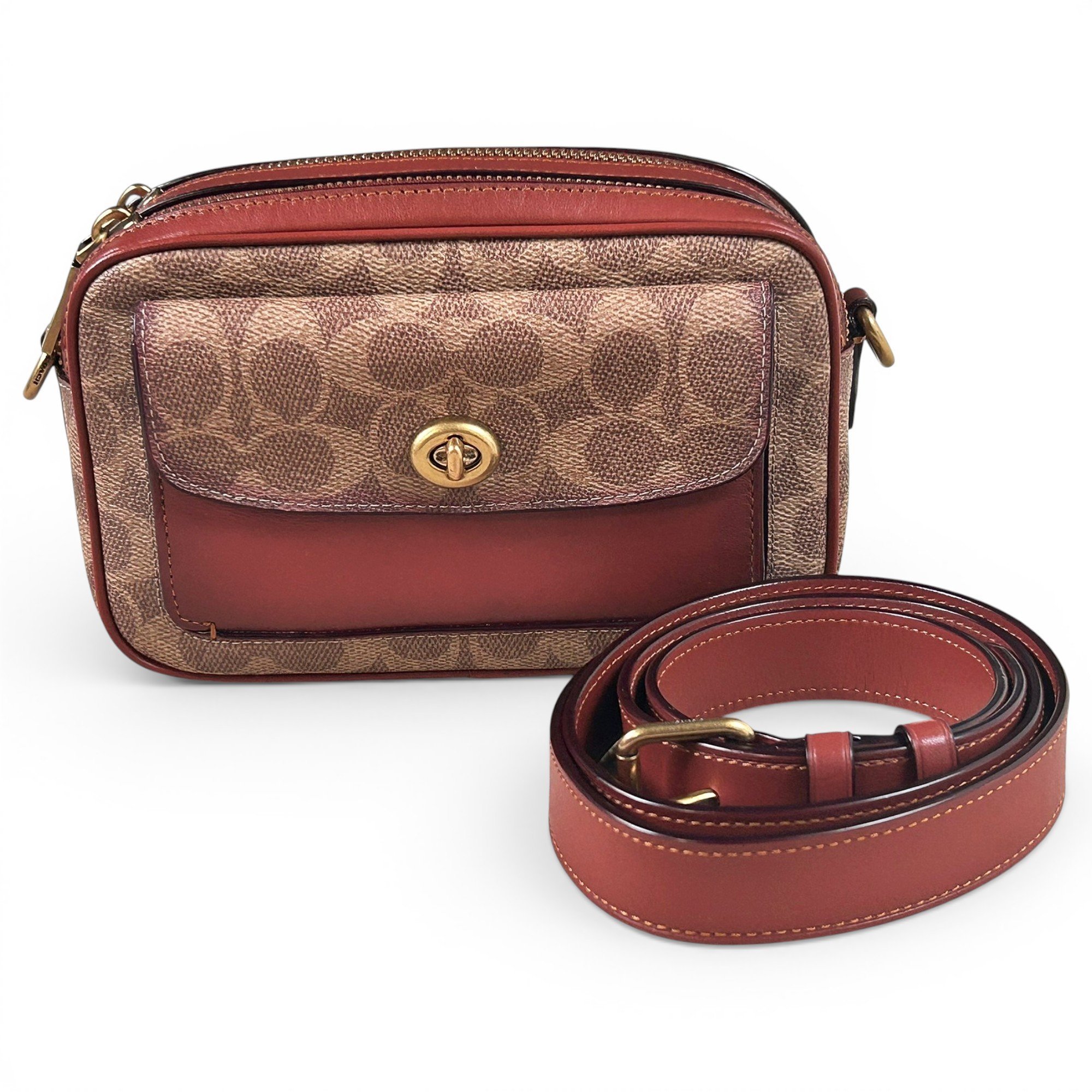 Leather crossbody bag