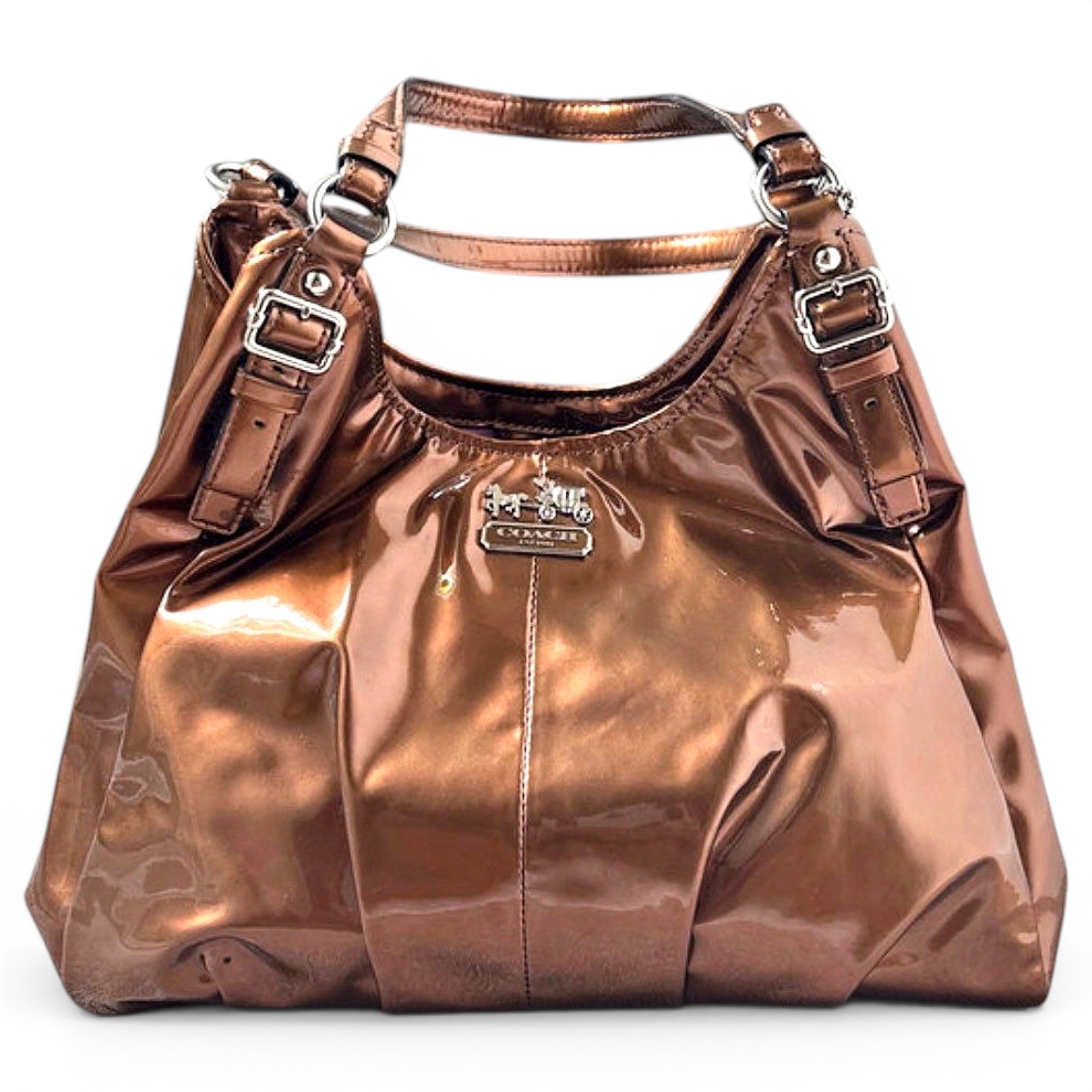 Patent leather crossbody bag