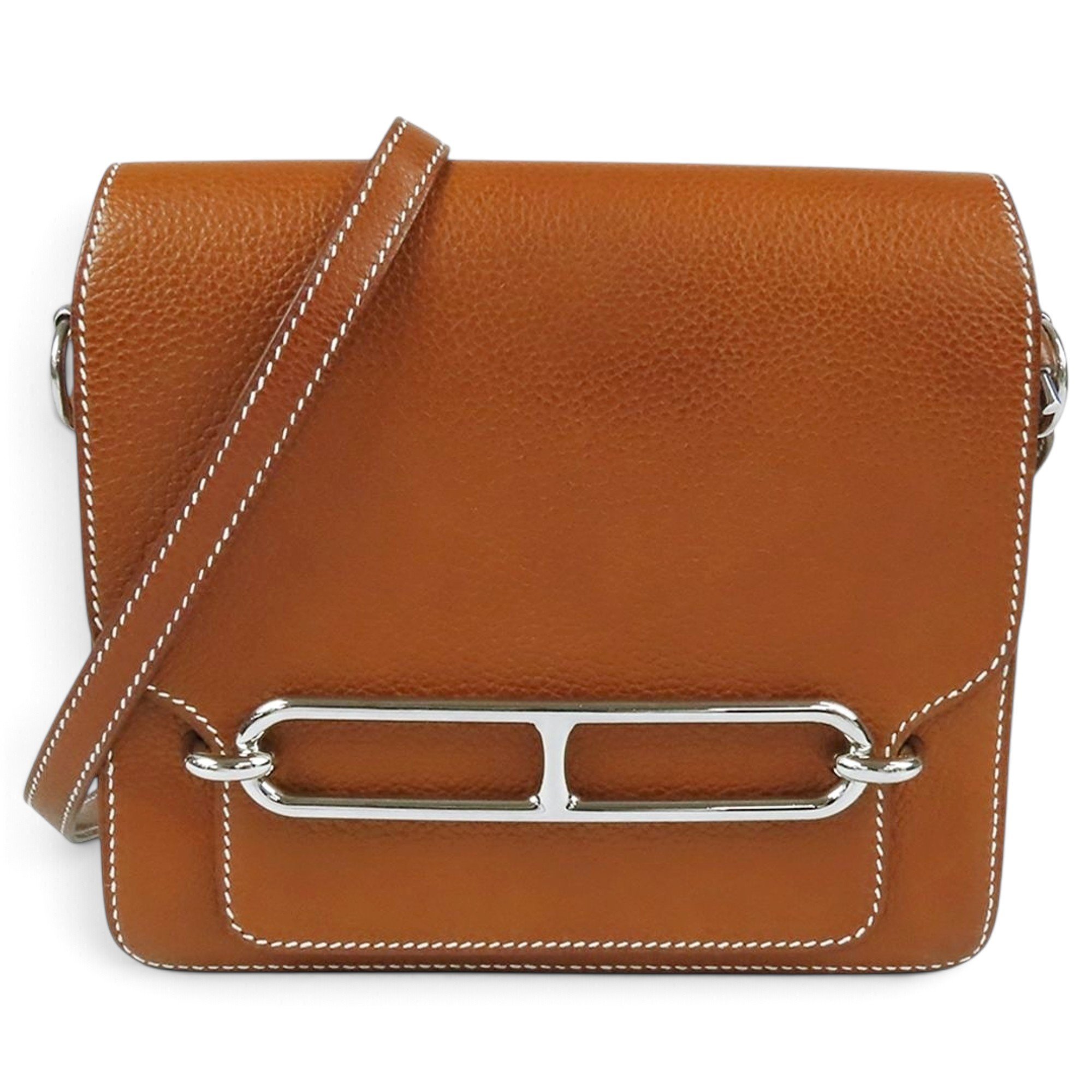 Hermes Roulis Mini Handbag Barenia Leather 2021