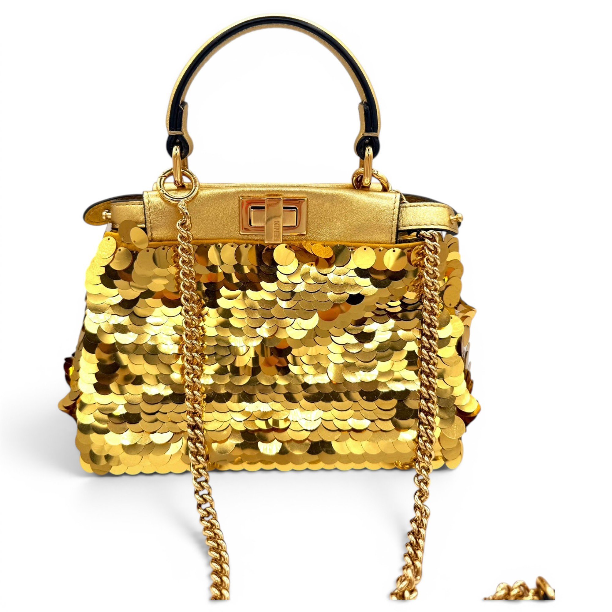 Peekaboo glitter handbag